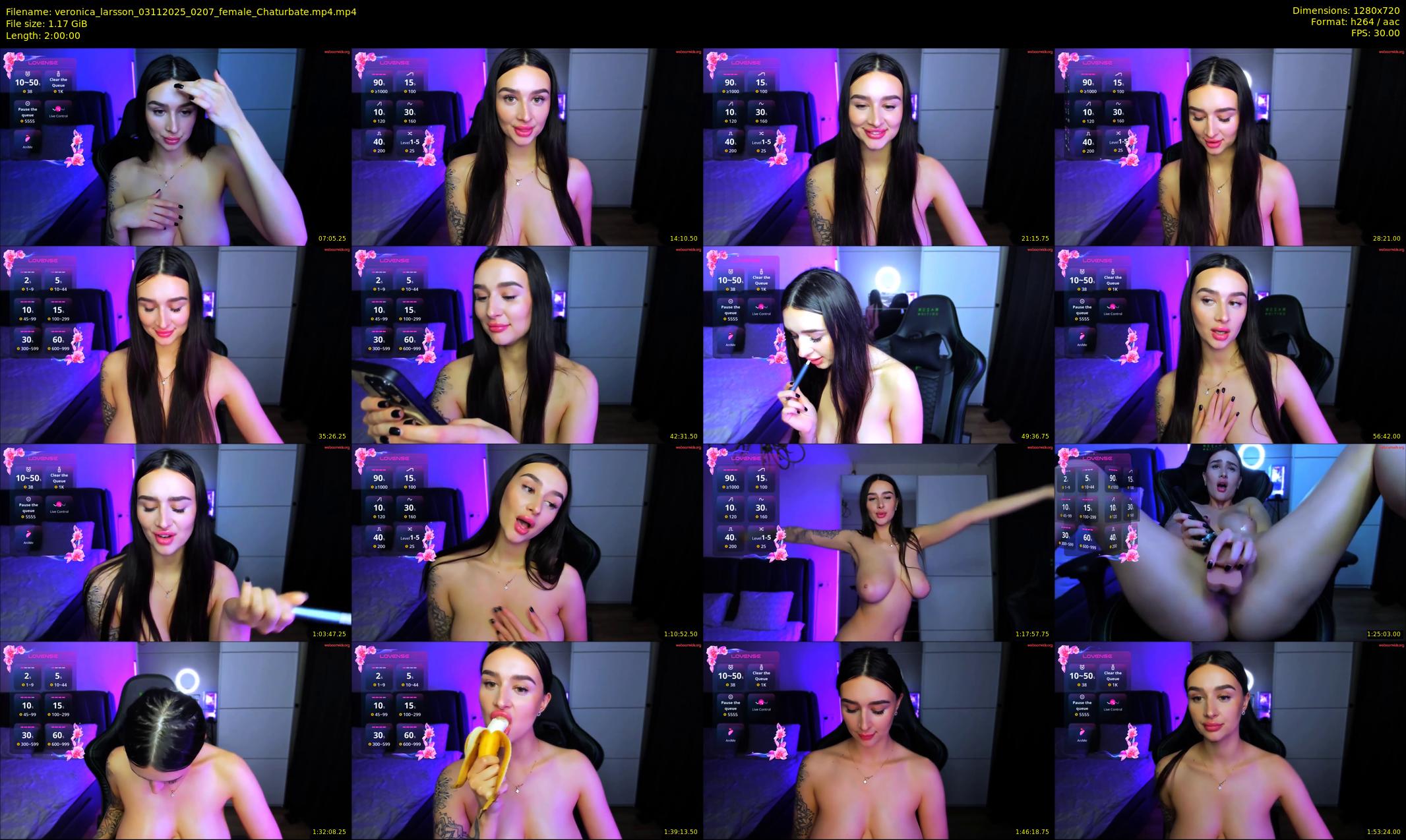 veronica_larsson — 120 minute Chaturbate female cam show recording, 720p, Nov 3, 2025
