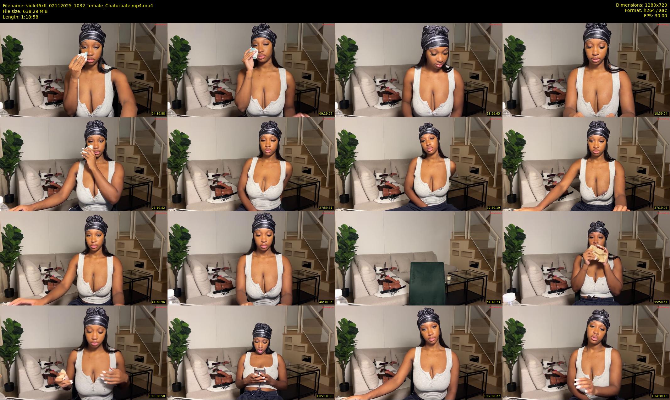 violet6xft — 79 minute Chaturbate female cam show recording, 720p, Nov 2, 2025