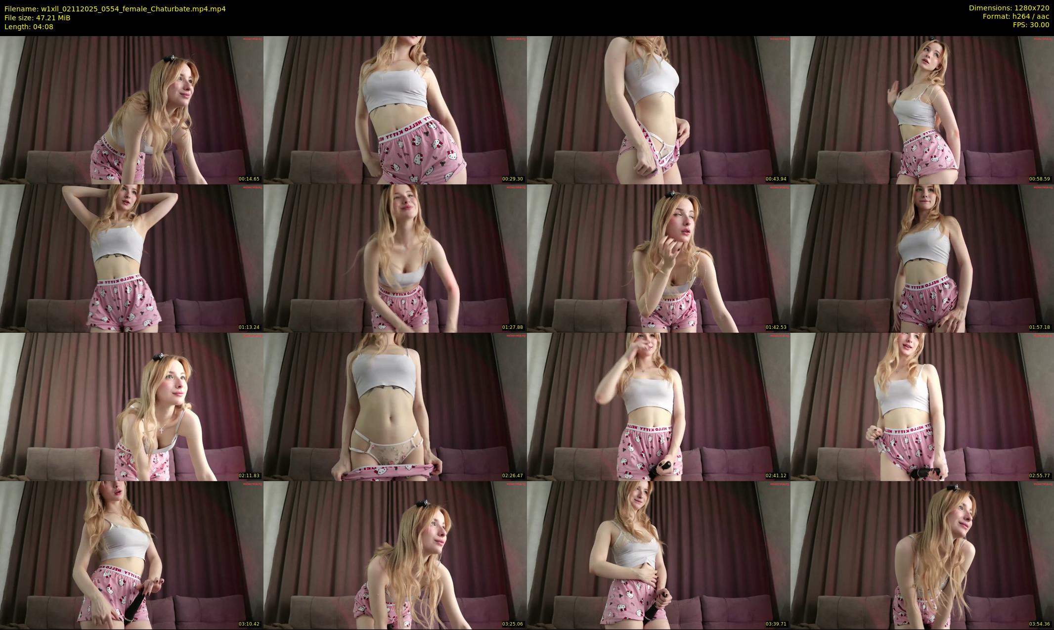 w1xll — 5 minute Chaturbate female cam show recording, 720p, Nov 2, 2025