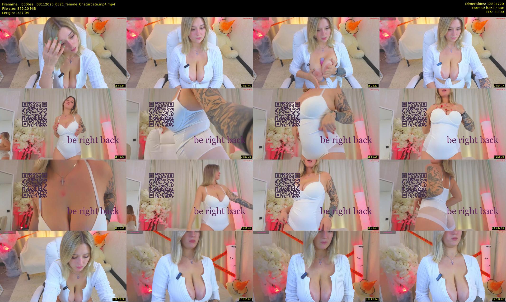 _b00bss_ — 88 minute Chaturbate female cam show recording, 720p, Nov 3, 2025