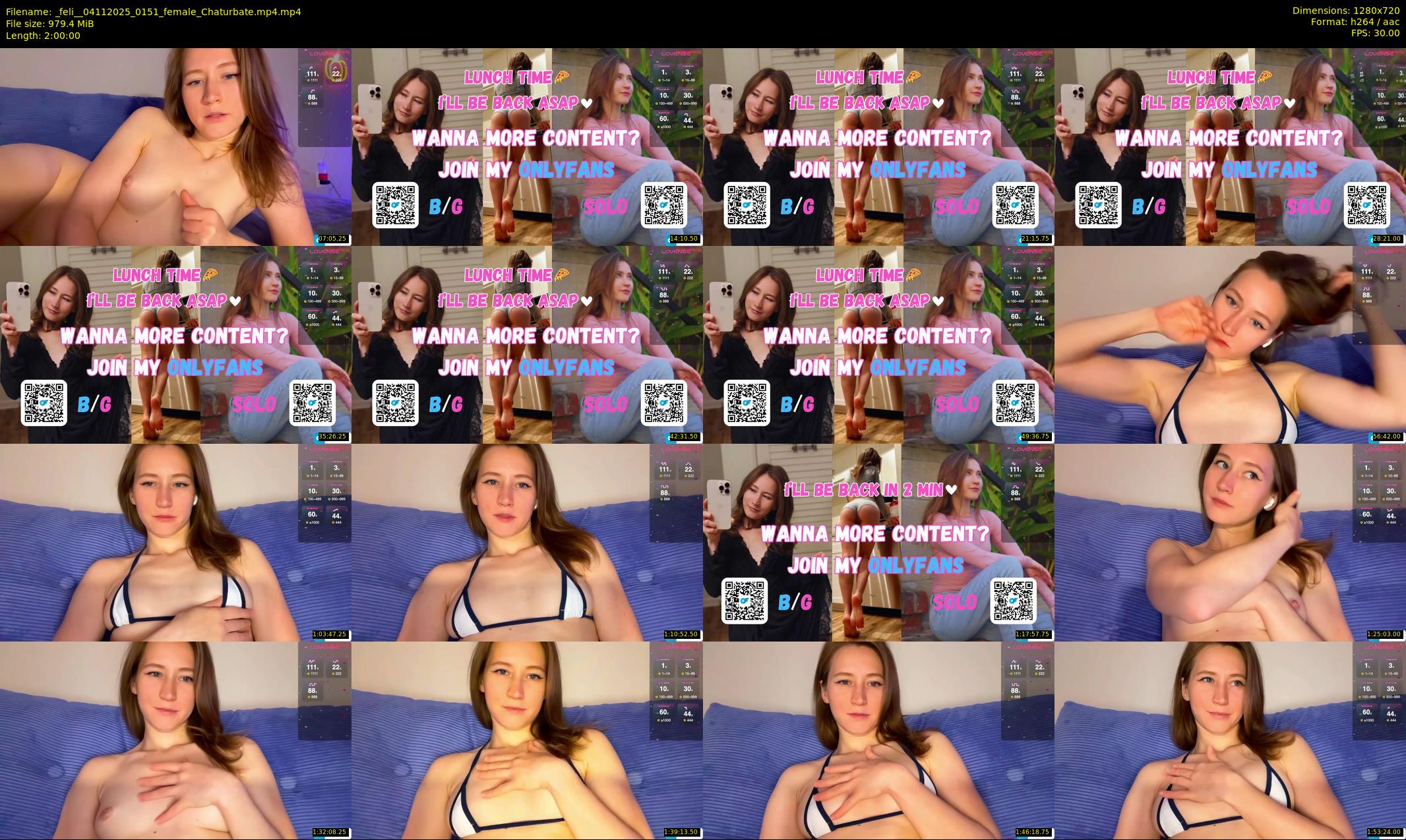 _feli_ — 120 minute Chaturbate female cam show recording, 720p, Nov 4, 2025