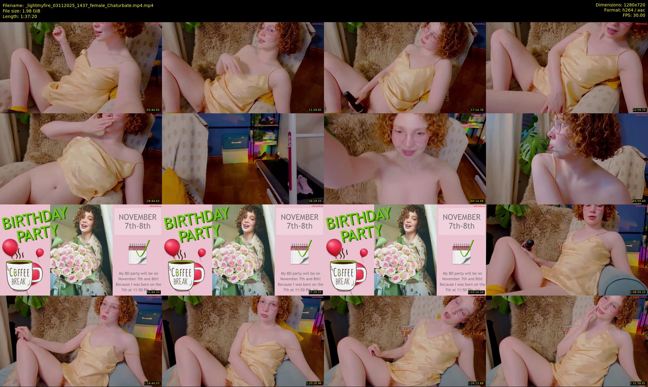_lightmyfire — 98 minute Chaturbate female cam show recording, 720p, Nov 3, 2025
