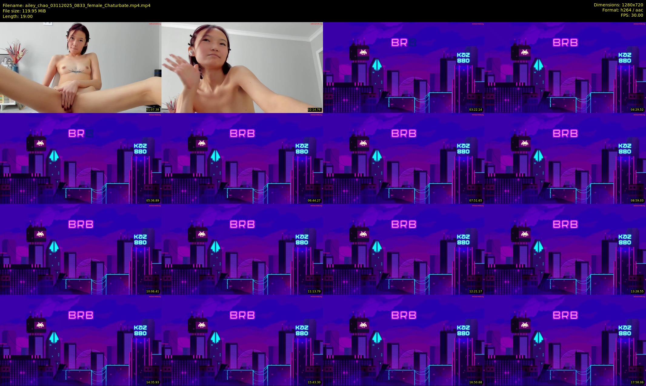 ailey_chao — 19 minute Chaturbate female cam show recording, 720p, Nov 3, 2025