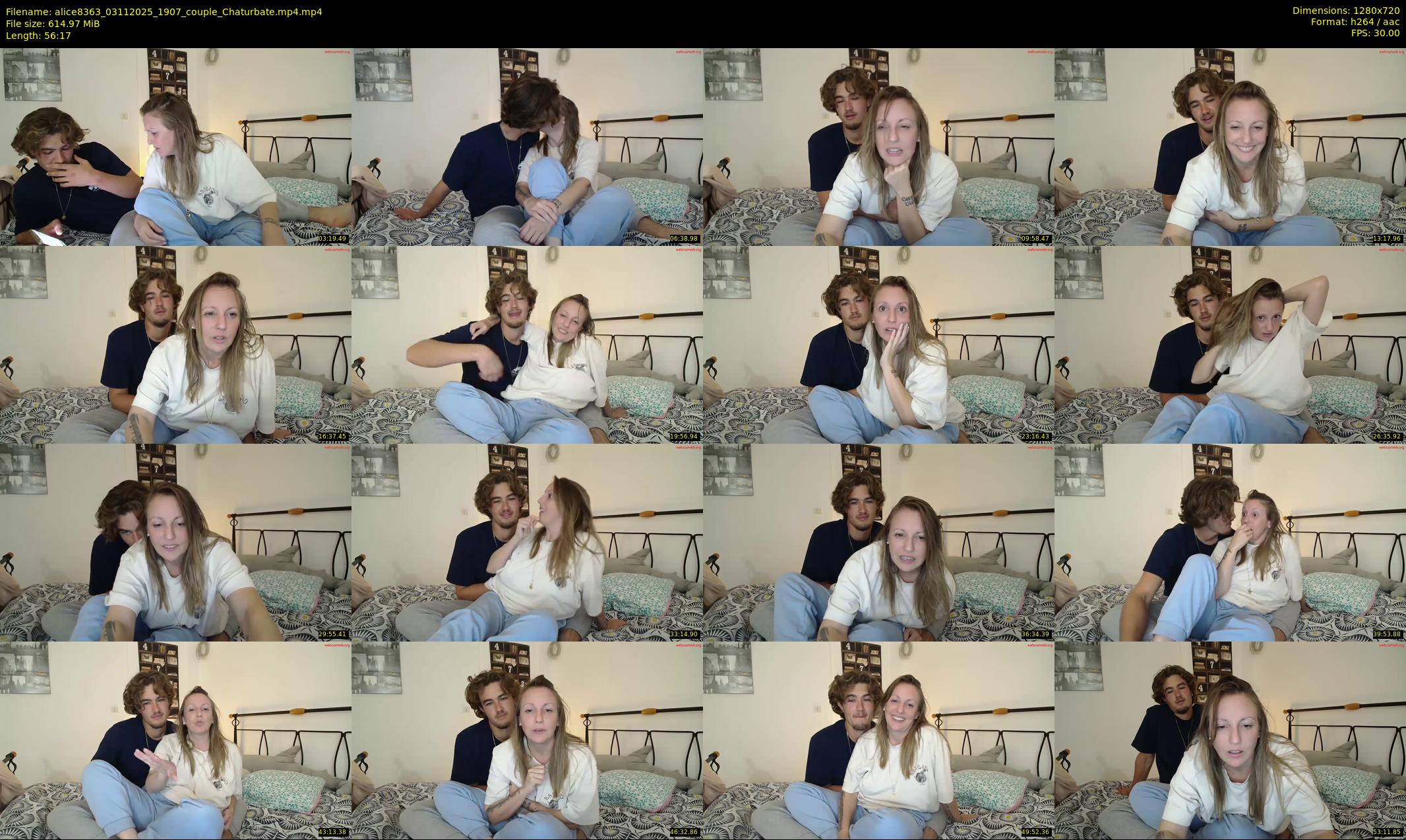 alice8363 — 57 minute Chaturbate female cam show recording, 720p, Nov 3, 2025