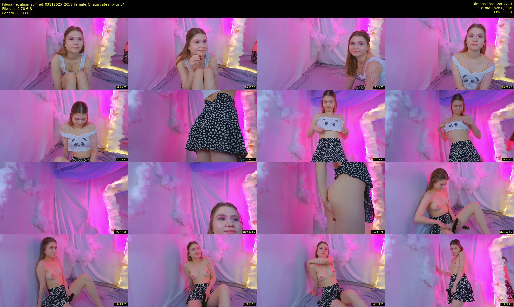 alisia_spinnet — 120 minute Chaturbate female cam show recording, 720p, Nov 3, 2025