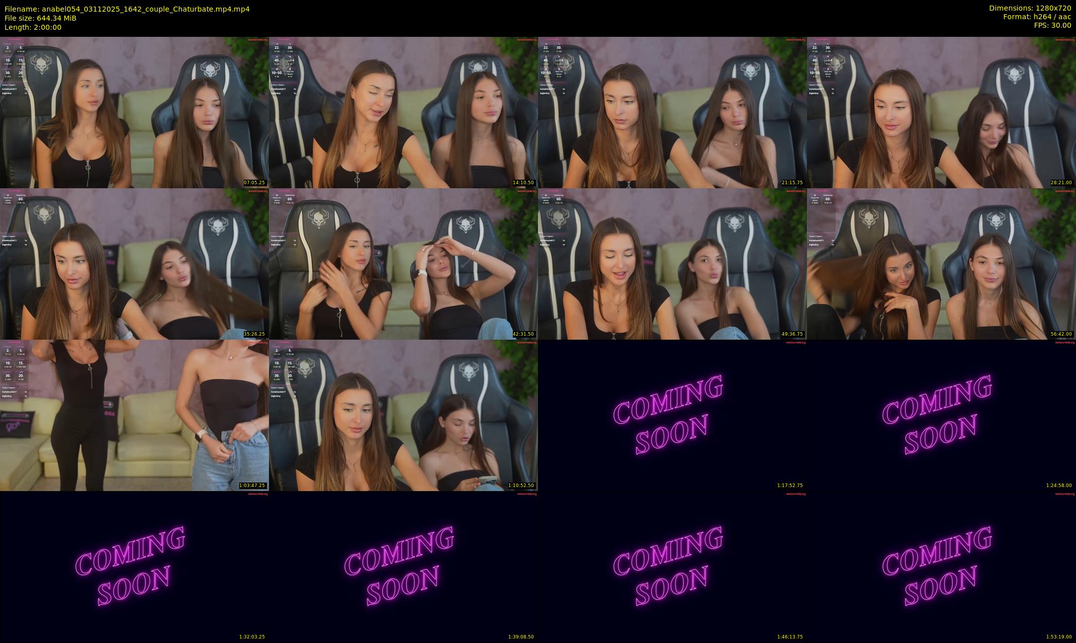 anabel054 — 120 minute Chaturbate female cam show recording, 720p, Nov 3, 2025