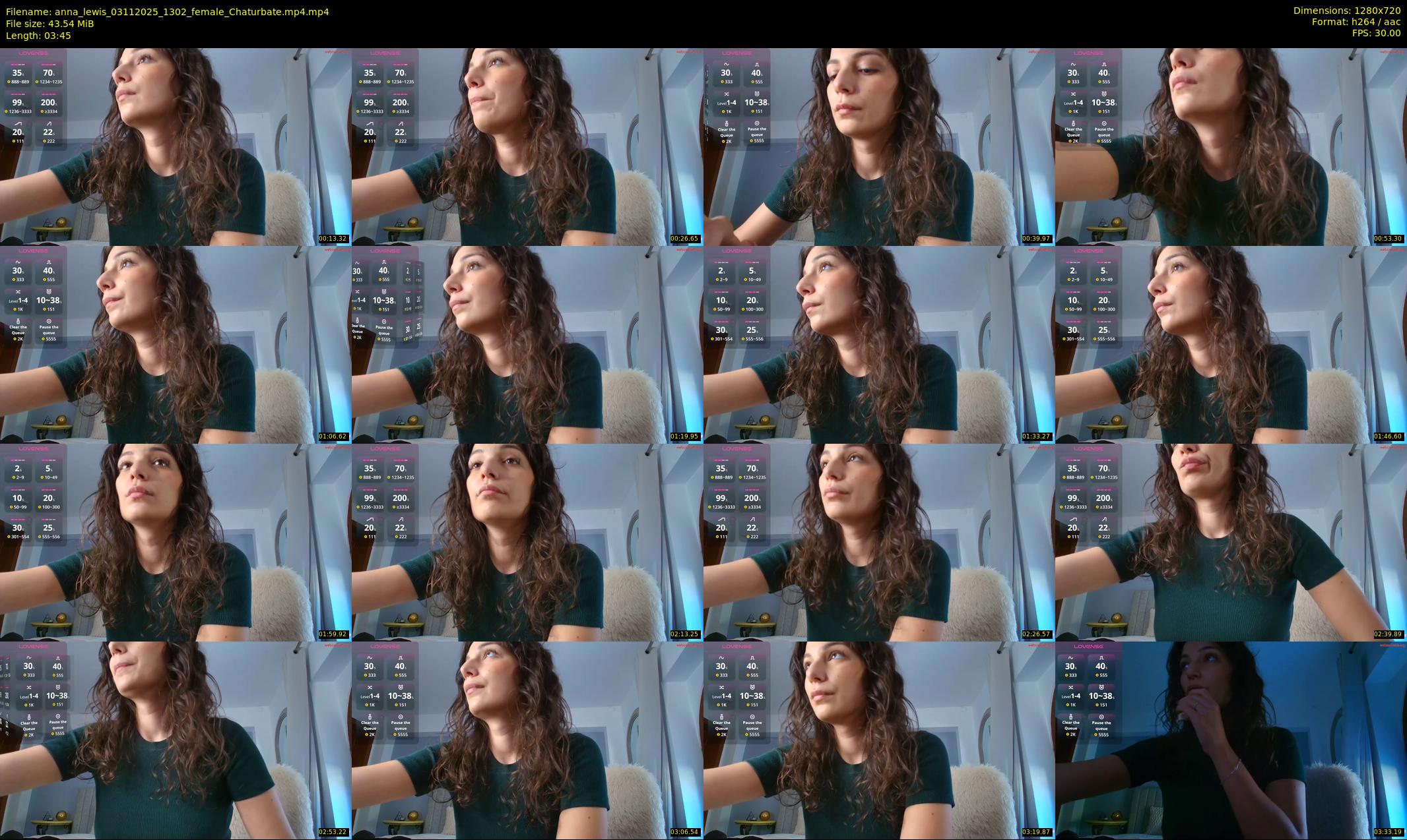 anna_lewis — 4 minute Chaturbate female cam show recording, 720p, Nov 3, 2025