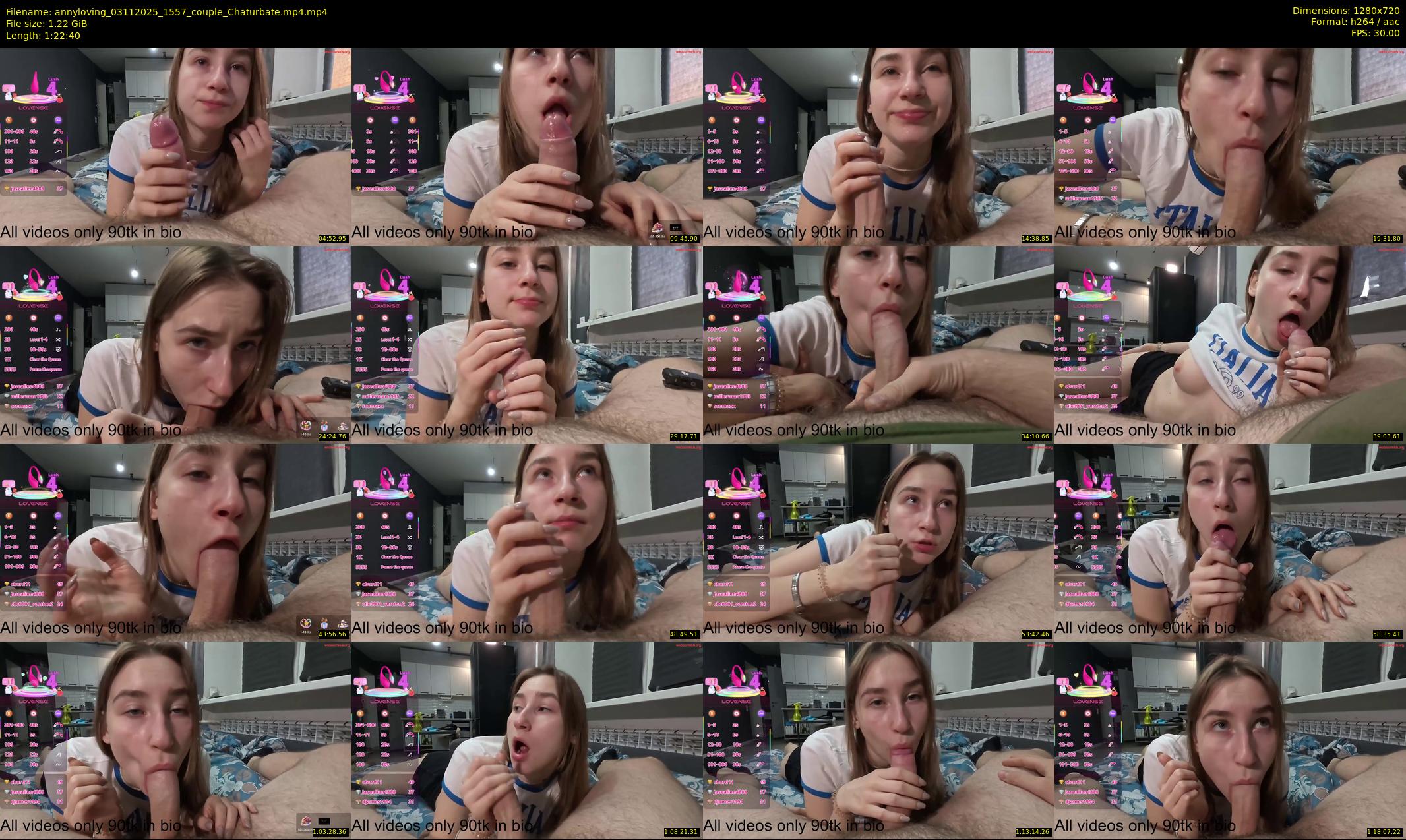 annyloving — 83 minute Chaturbate couple cam show recording, 720p, Nov 3, 2025