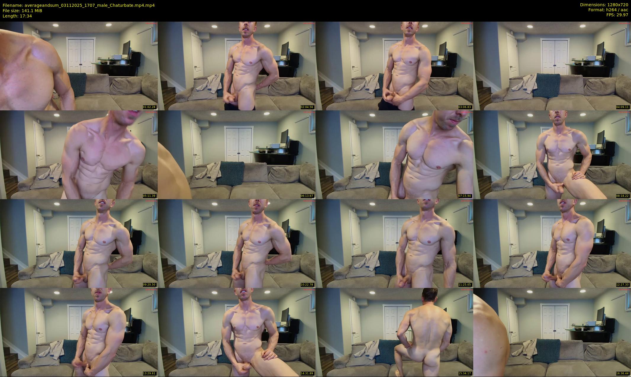 averageandsum — 18 minute Chaturbate male cam show recording, 720p, Nov 3, 2025