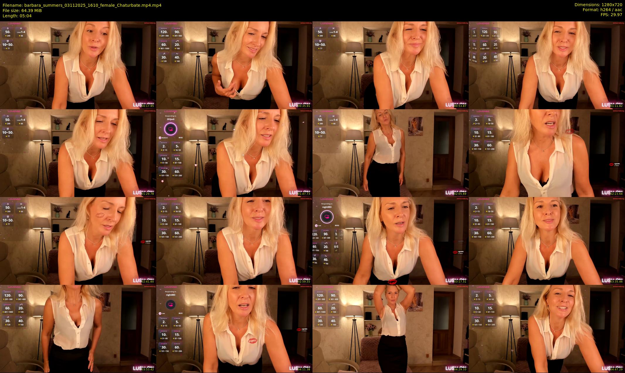 barbara_summers — 6 minute Chaturbate female cam show recording, 720p, Nov 3, 2025