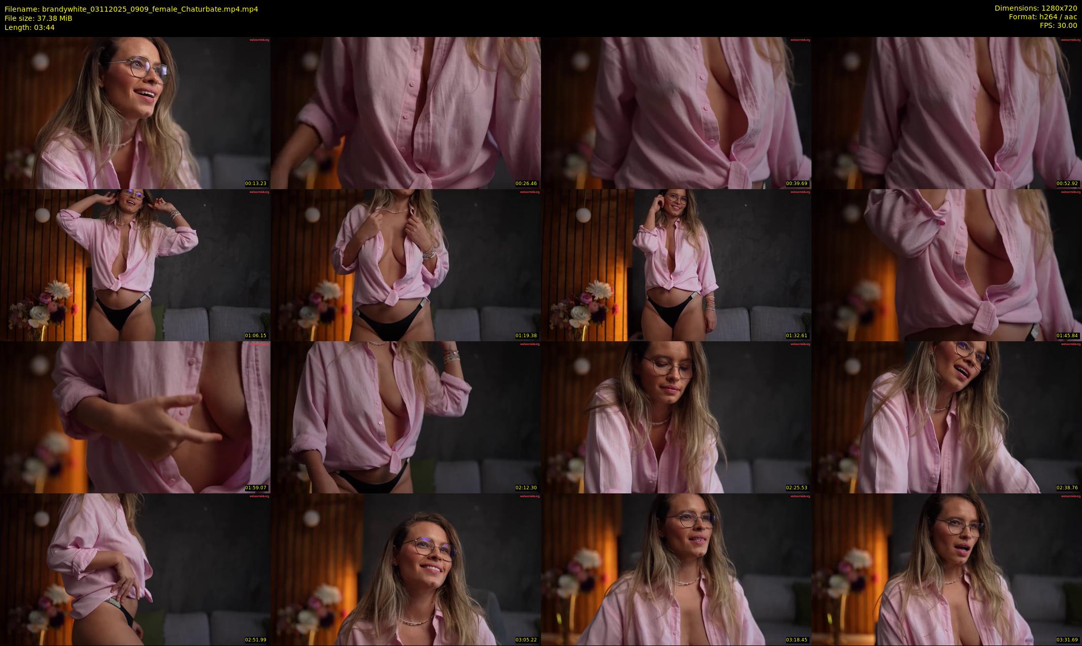 brandywhite — 4 minute Chaturbate female cam show recording, 720p, Nov 3, 2025