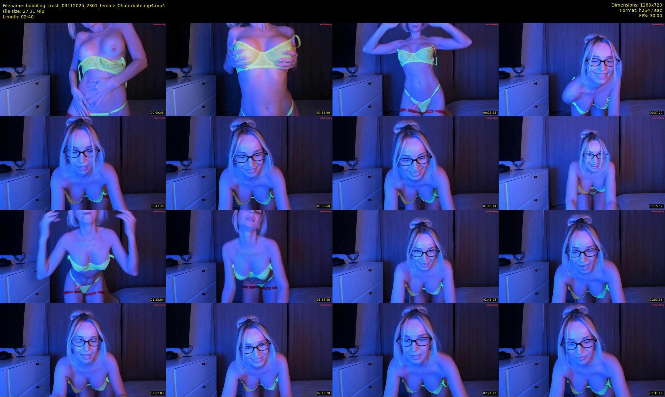 bubbling_crush — 3 minute Chaturbate female cam show recording, 720p, Nov 3, 2025