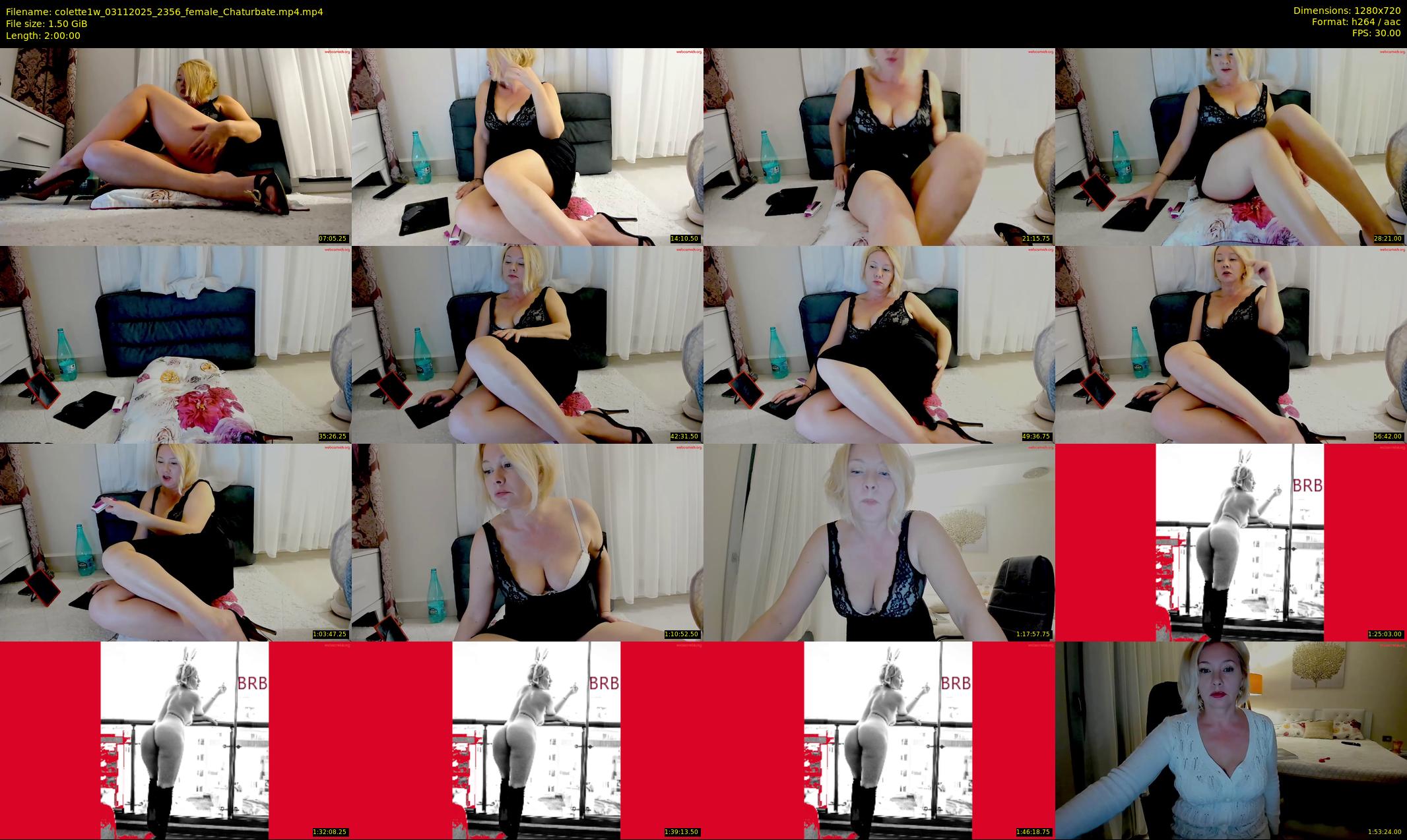 colette1w — 120 minute Chaturbate female cam show recording, 720p, Nov 3, 2025