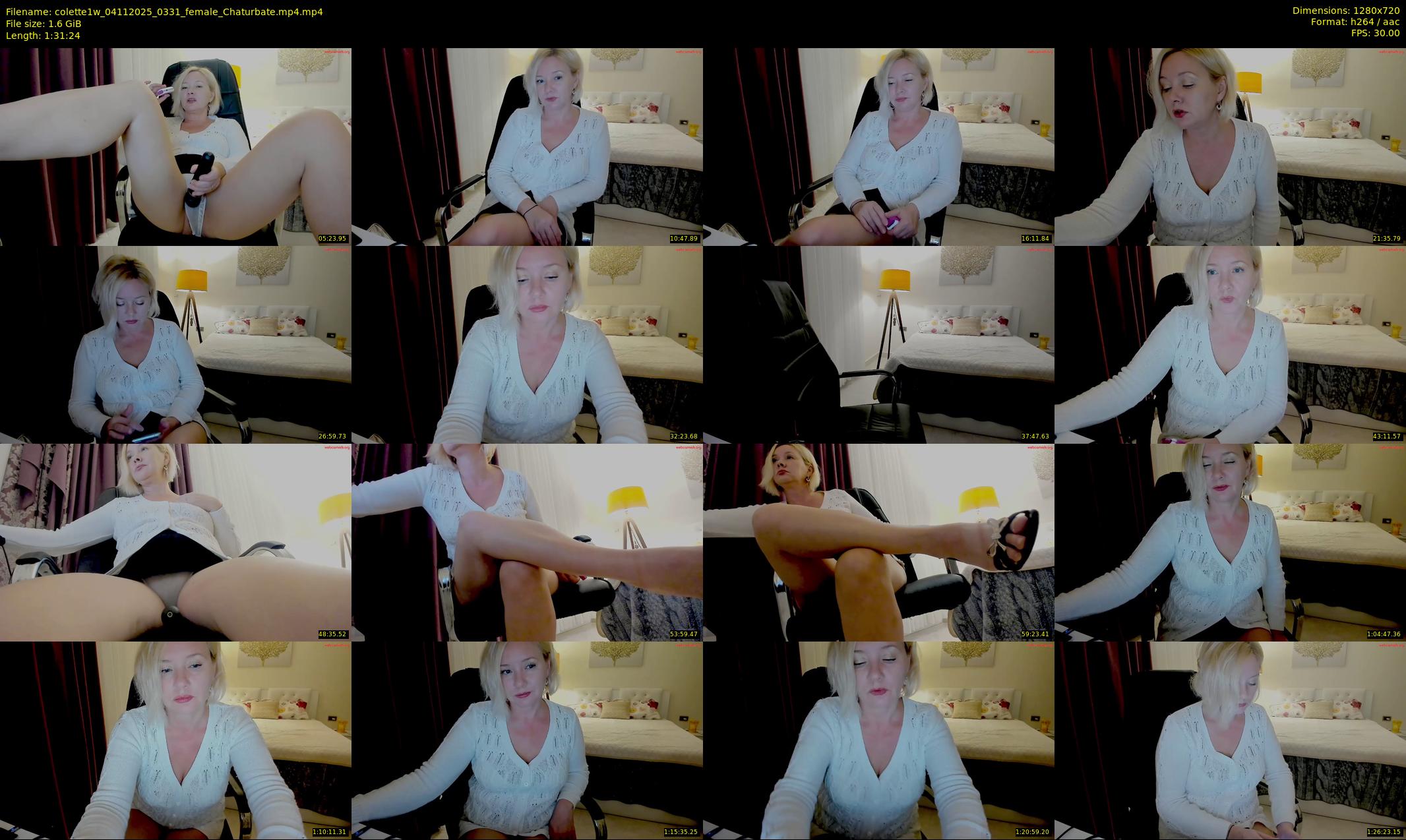 colette1w — 92 minute Chaturbate female cam show recording, 720p, Nov 4, 2025