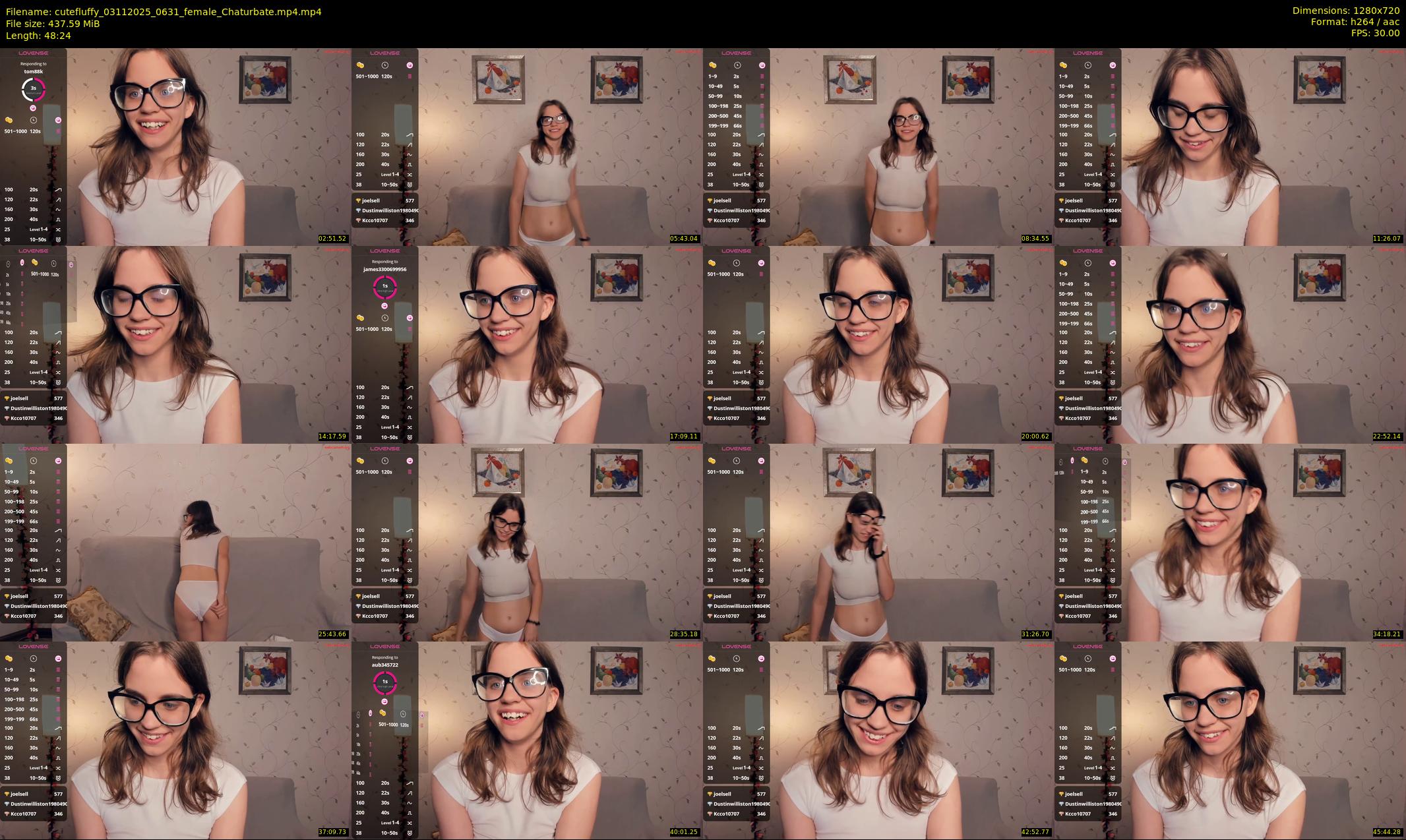 cutefluffy — 49 minute Chaturbate female cam show recording, 720p, Nov 3, 2025