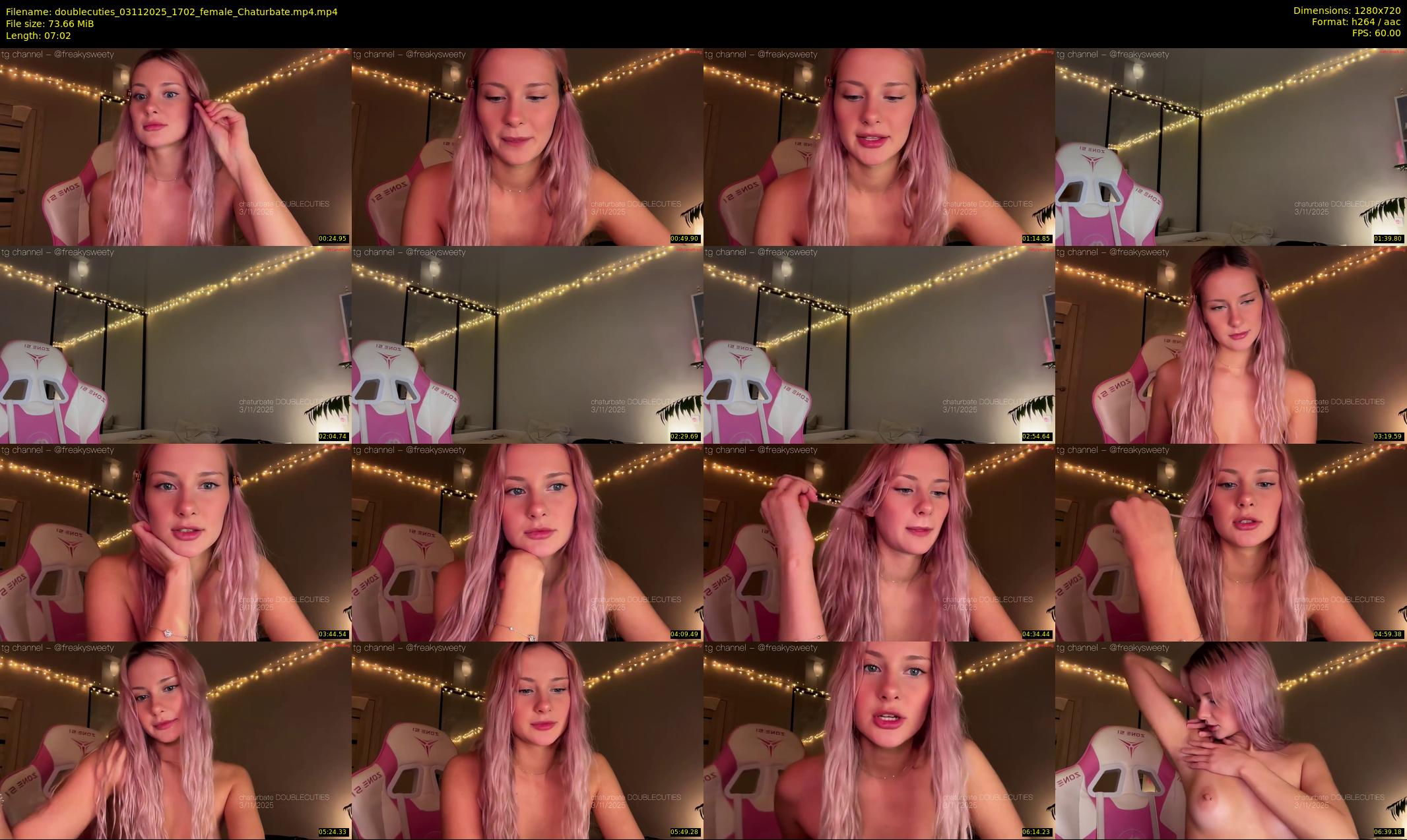 doublecuties — 8 minute Chaturbate couple cam show recording, 720p, Nov 3, 2025
