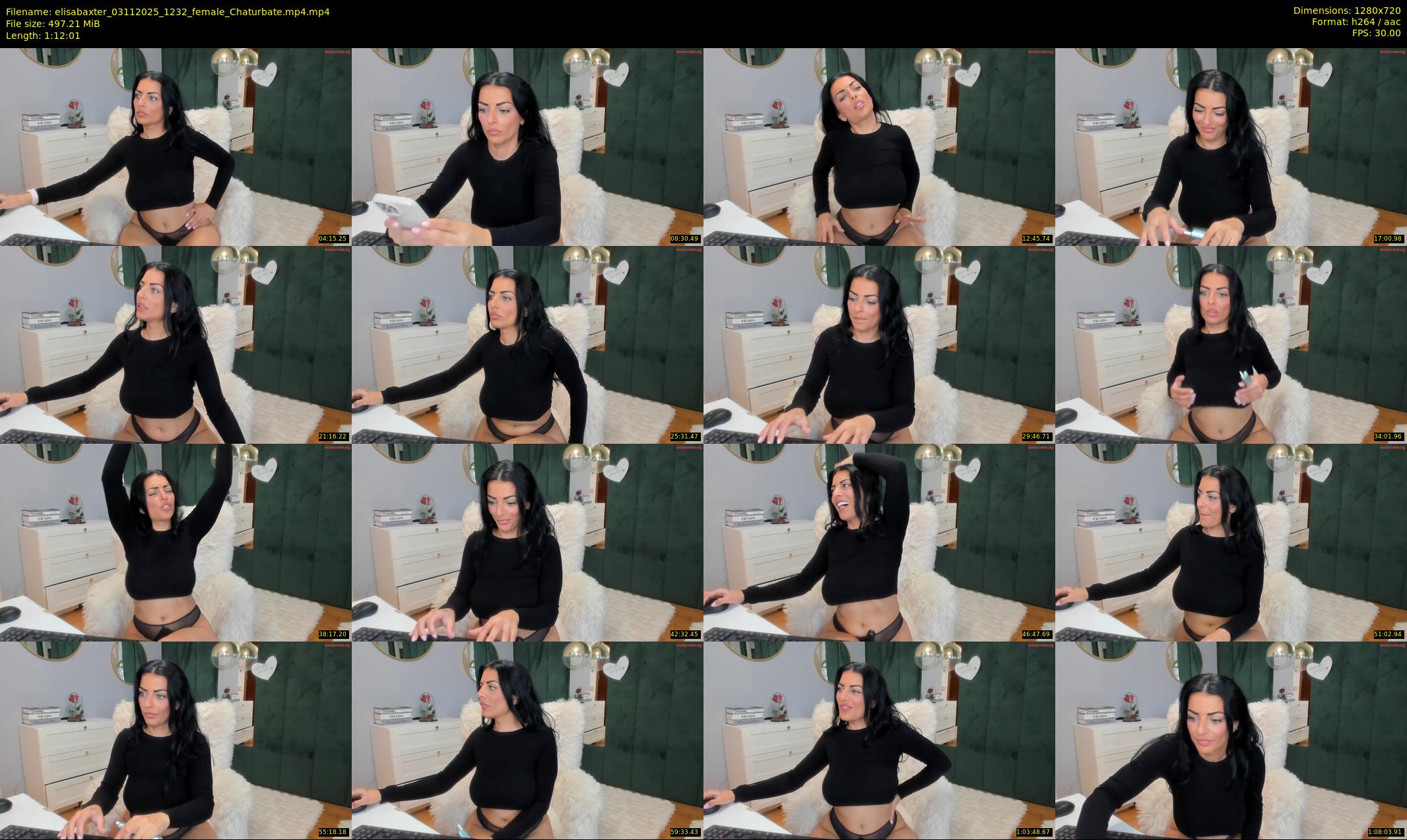 elisabaxter — 73 minute Chaturbate female cam show recording, 720p, Nov 3, 2025