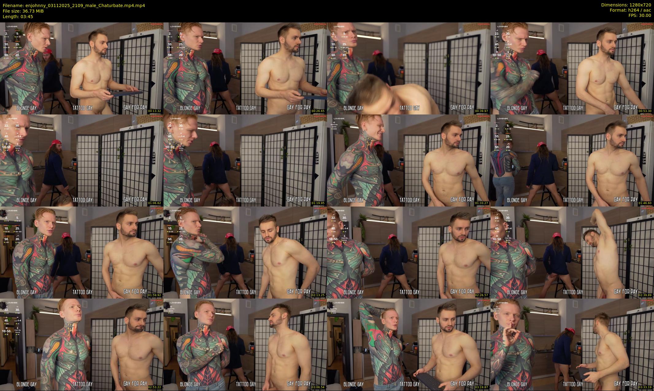 enjohnny — 4 minute Chaturbate male cam show recording, 720p, Nov 3, 2025