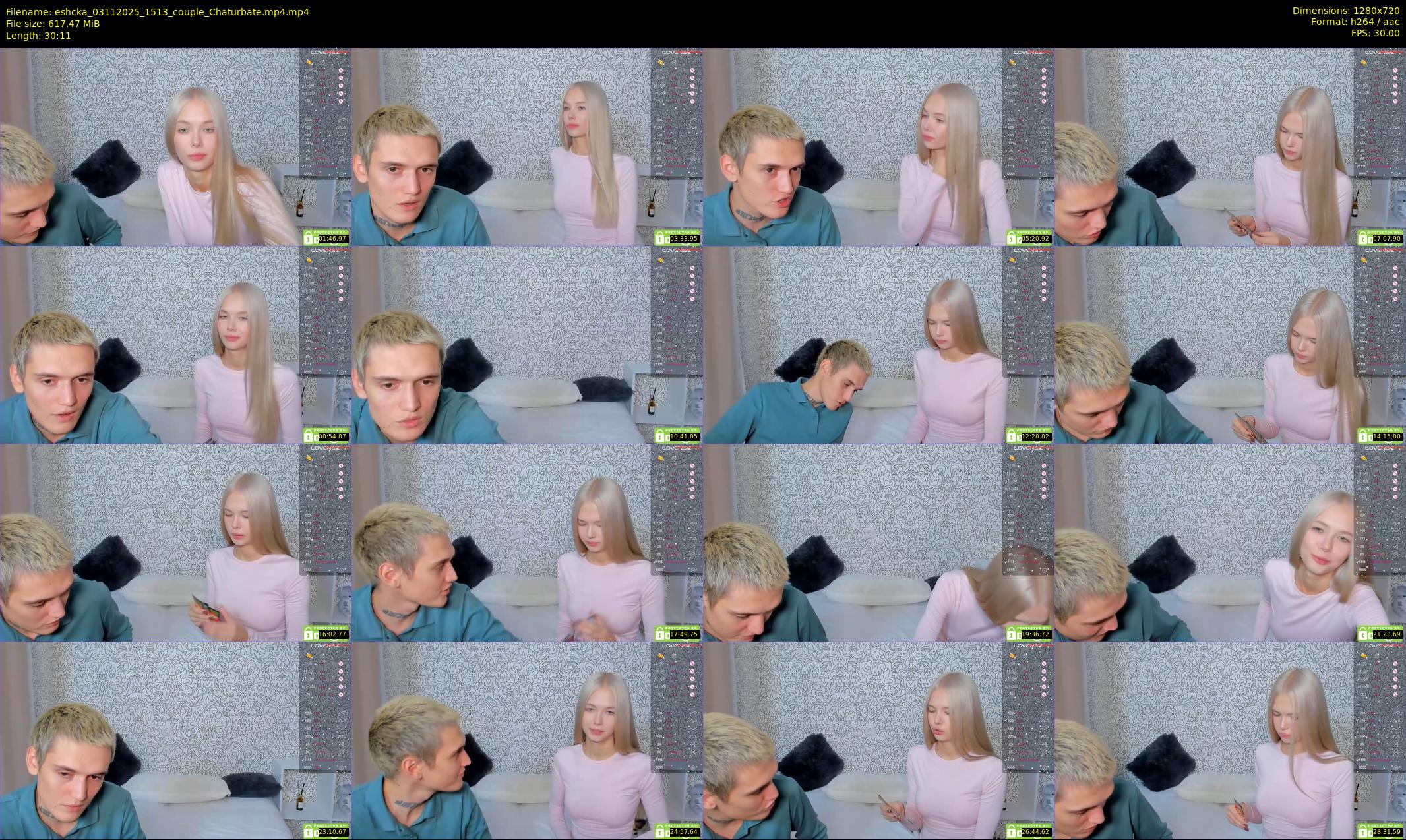 eshcka — 31 minute Chaturbate couple cam show recording, 720p, Nov 3, 2025