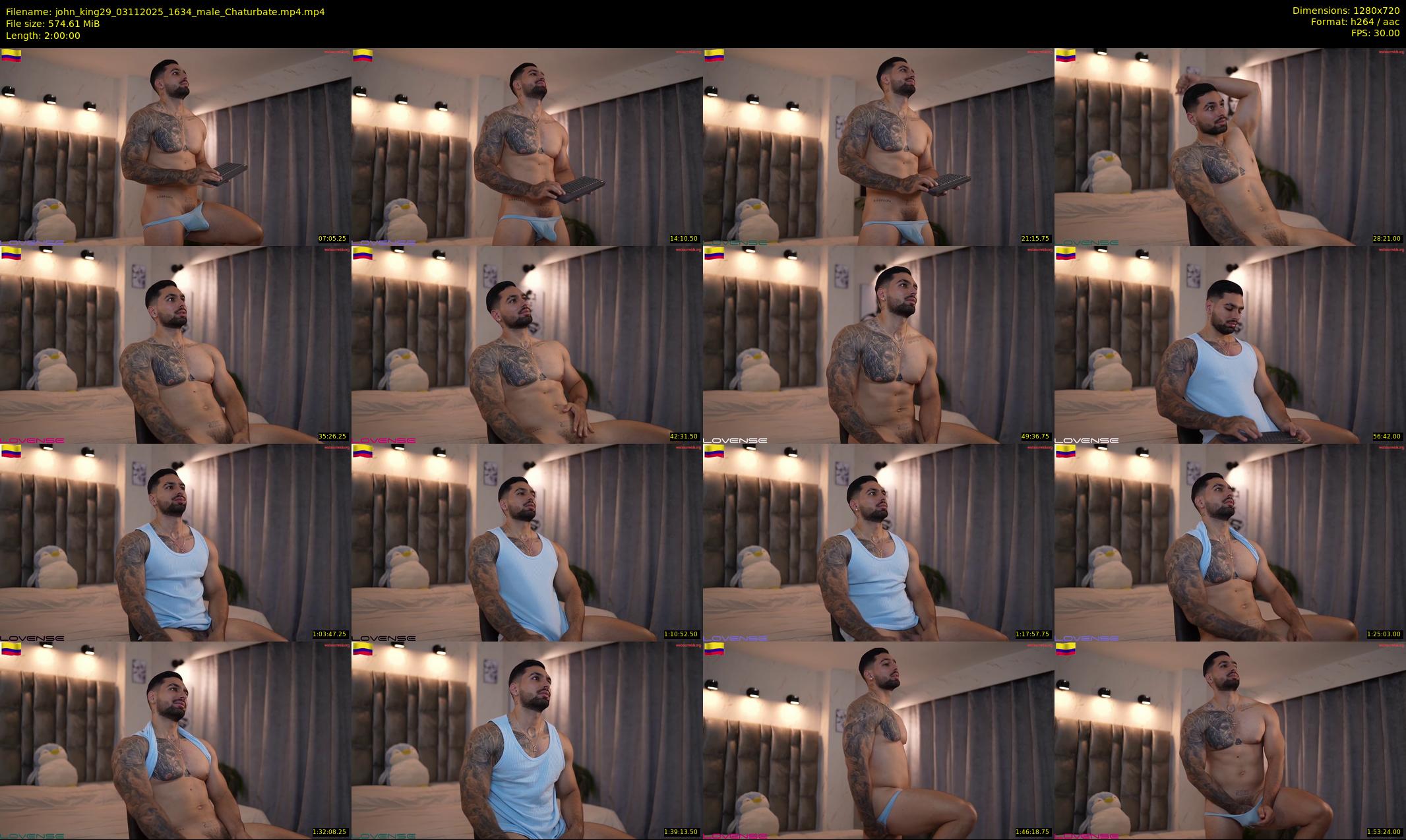 john_king29 — 120 minute Chaturbate male cam show recording, 720p, Nov 3, 2025