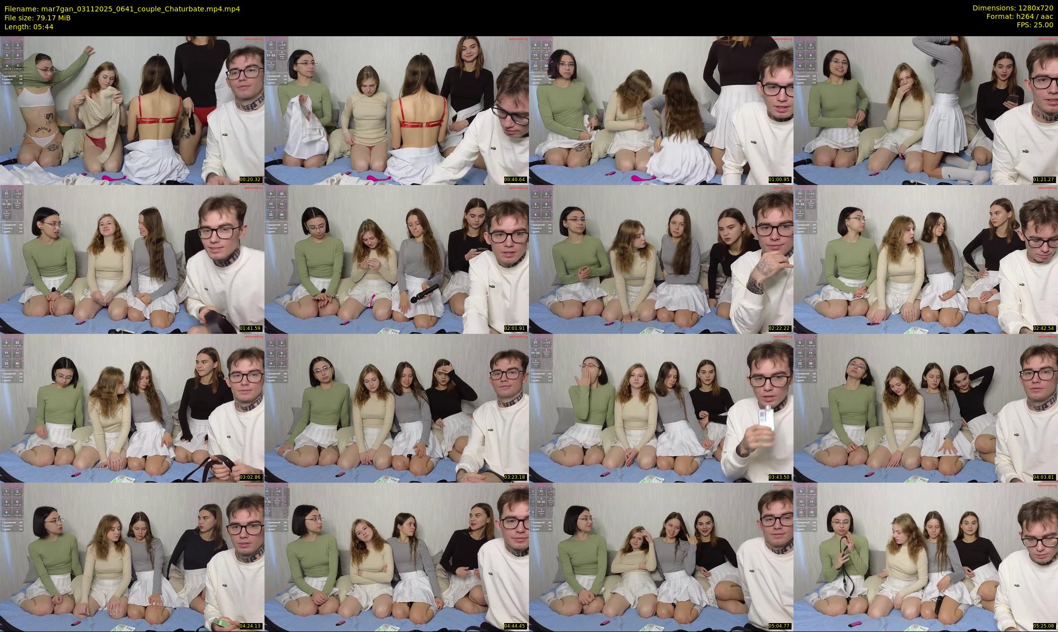 mar7gan — 6 minute Chaturbate couple cam show recording, 720p, Nov 3, 2025