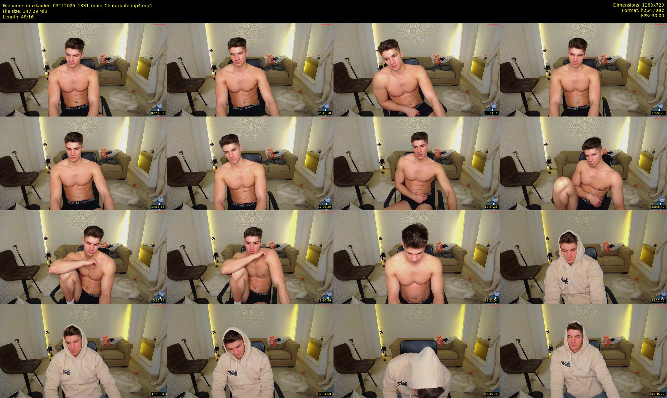 maxkaiden — 49 minute Chaturbate male cam show recording, 720p, Nov 3, 2025