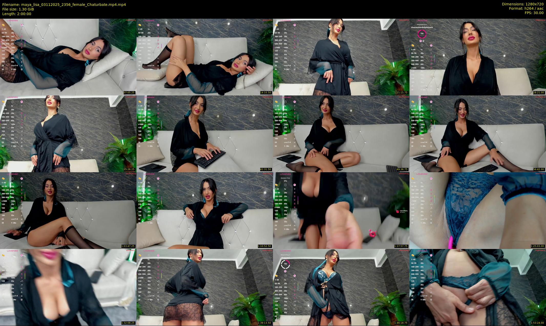 maya_lisa — 120 minute Chaturbate female cam show recording, 720p, Nov 3, 2025