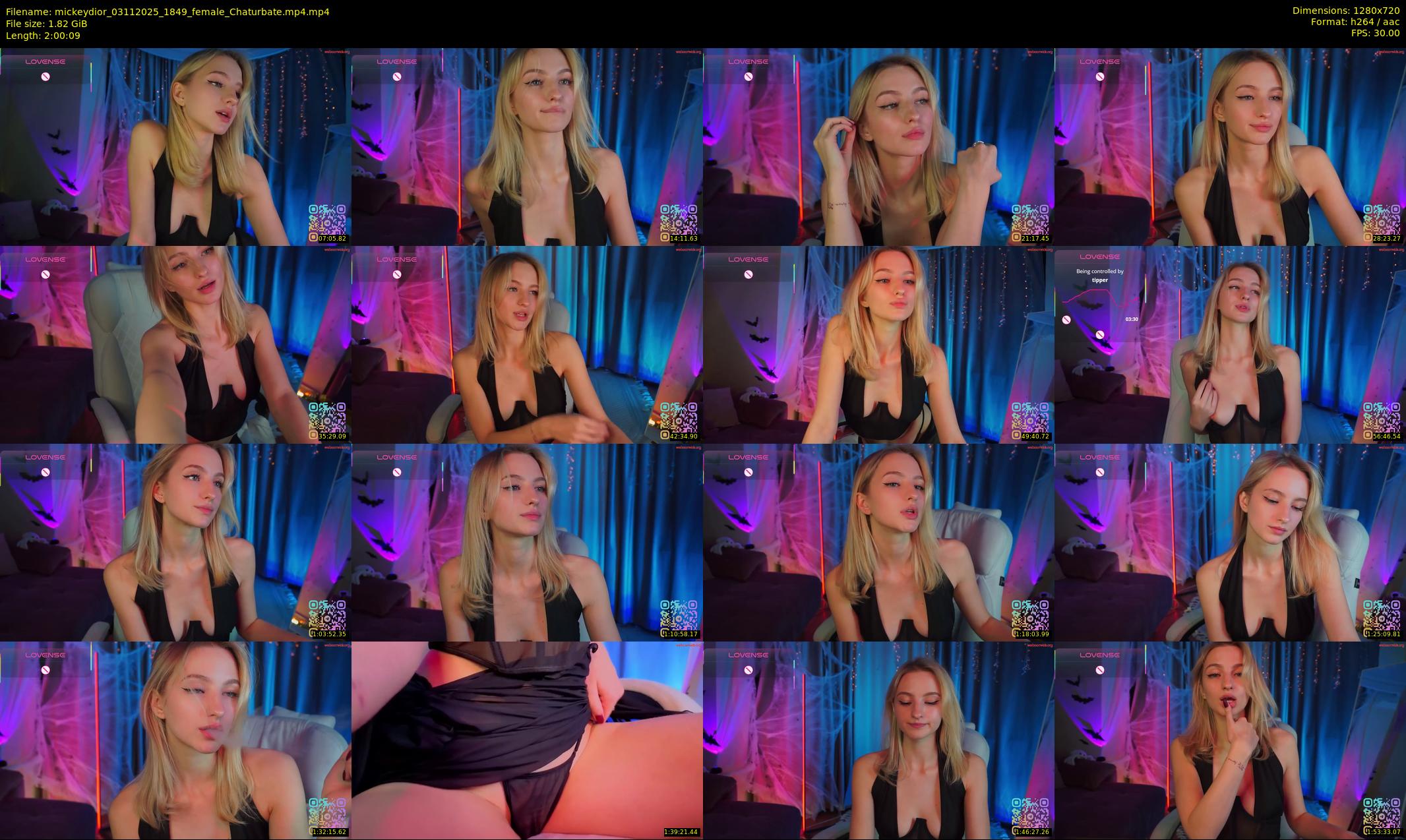 mickeydior — 121 minute Chaturbate female cam show recording, 720p, Nov 3, 2025