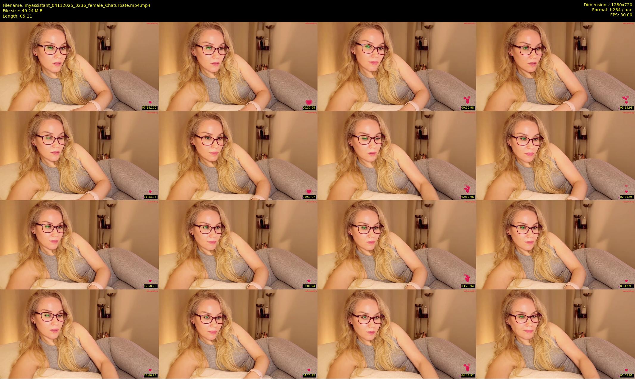myassistant — 6 minute Chaturbate female cam show recording, 720p, Nov 4, 2025