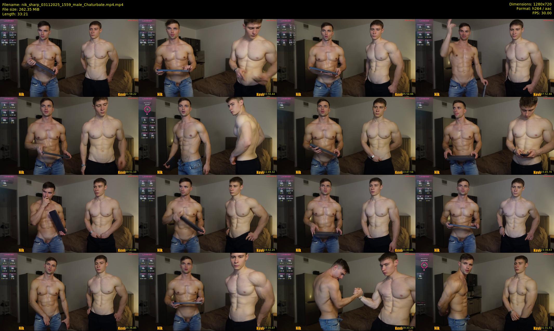 nik_sharp — 34 minute Chaturbate male cam show recording, 720p, Nov 3, 2025