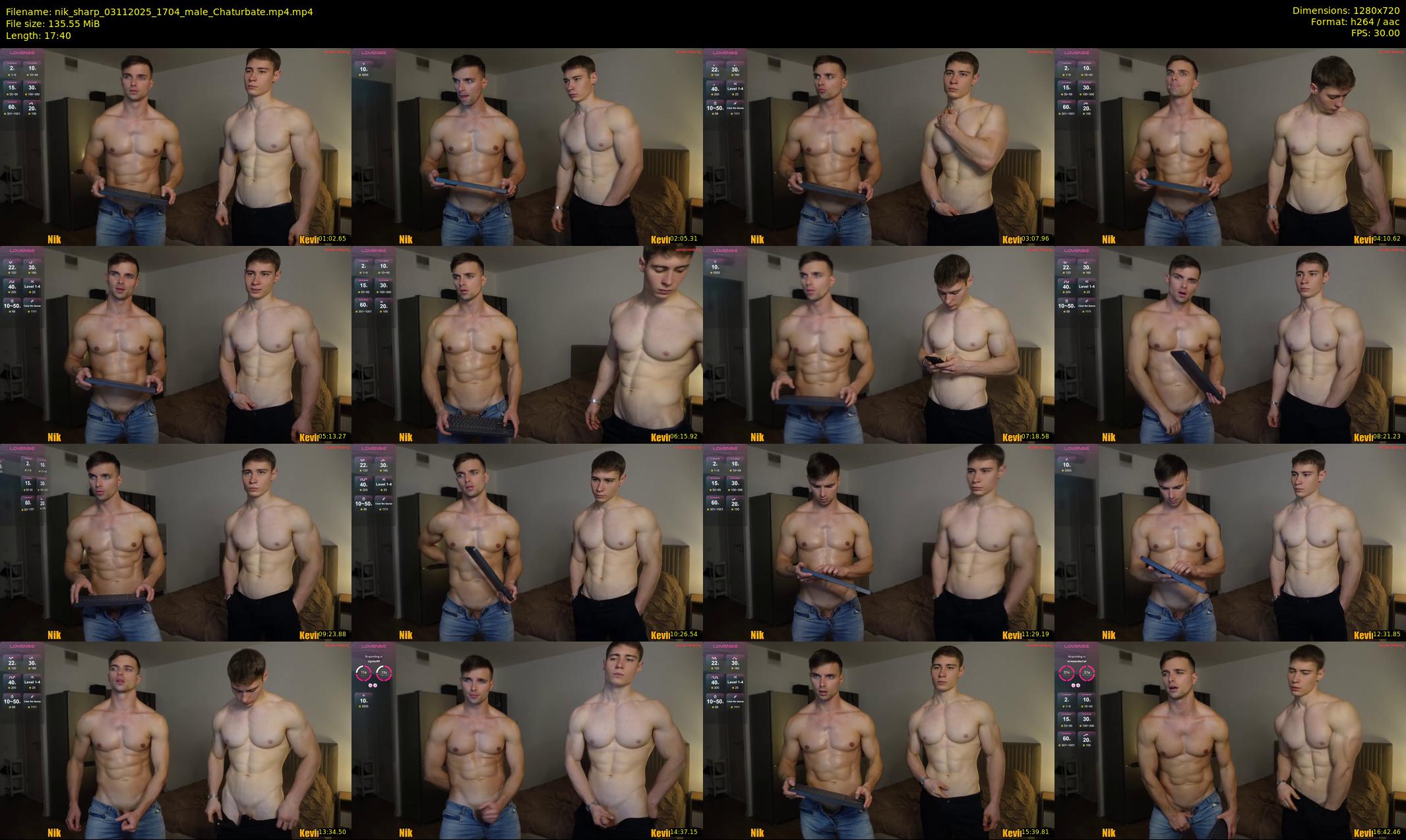 nik_sharp — 18 minute Chaturbate male cam show recording, 720p, Nov 3, 2025