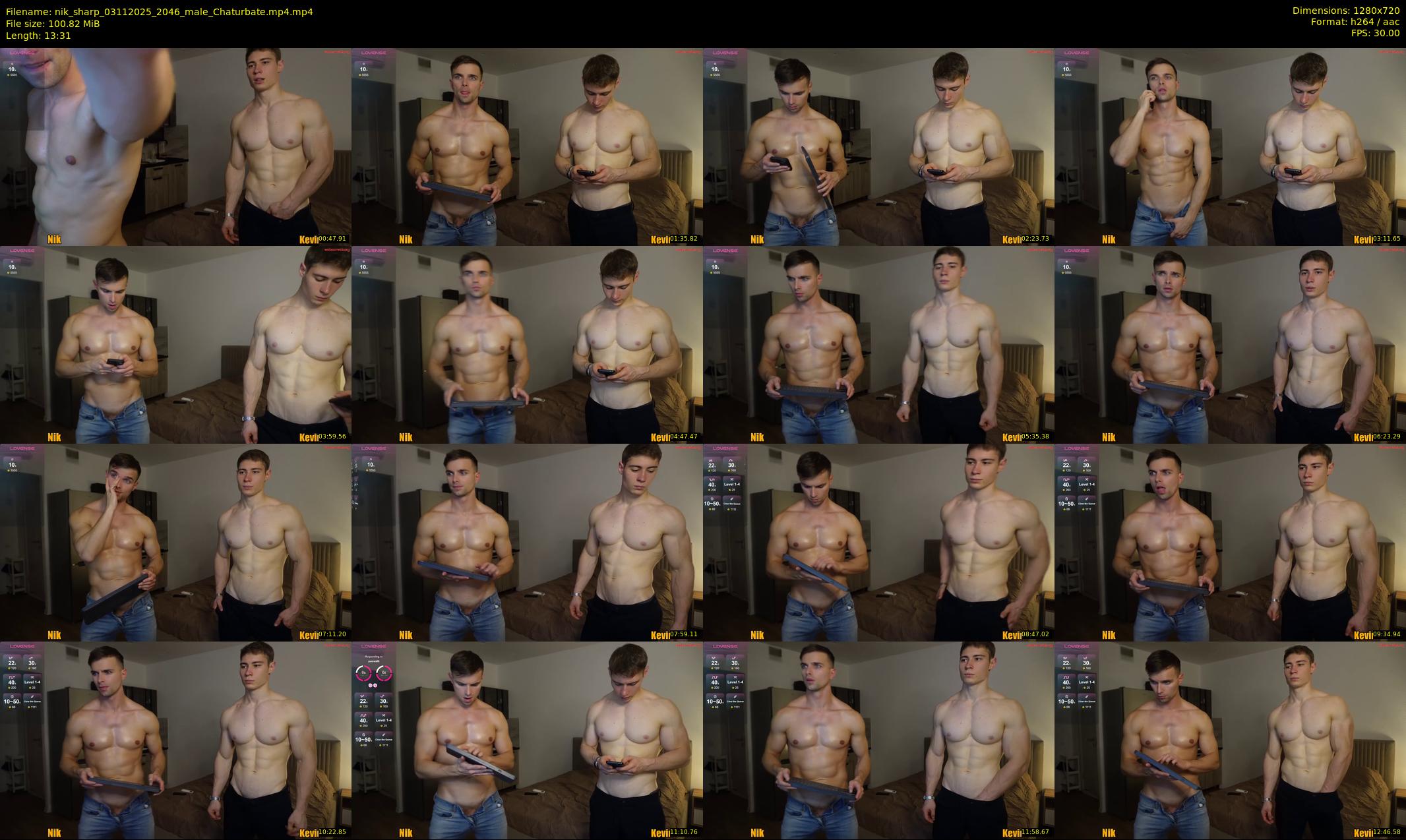 nik_sharp — 14 minute Chaturbate male cam show recording, 720p, Nov 3, 2025