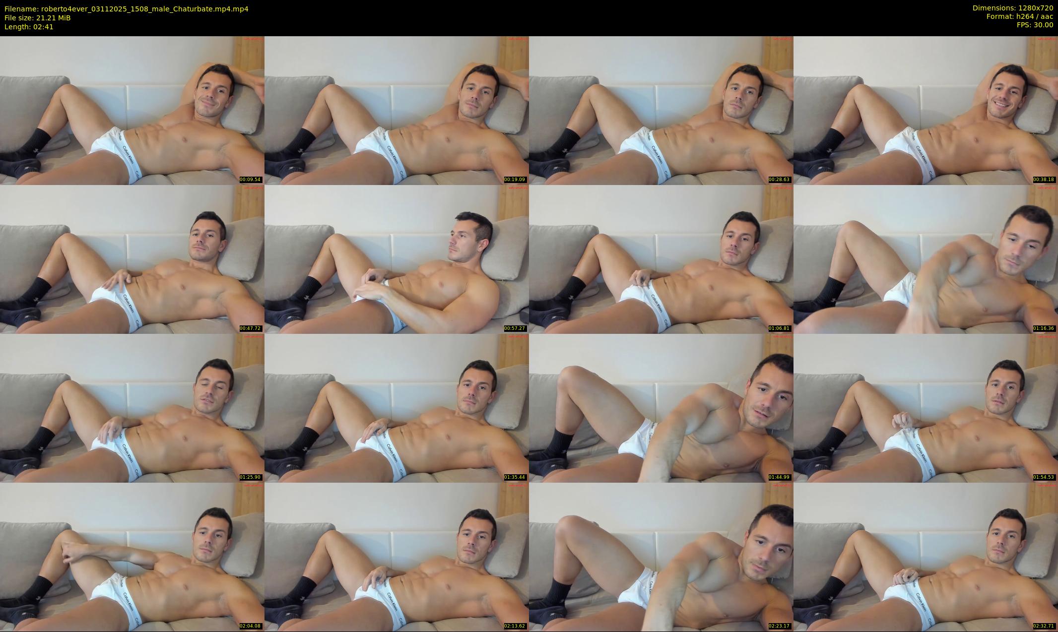 roberto4ever — 3 minute Chaturbate male cam show recording, 720p, Nov 3, 2025