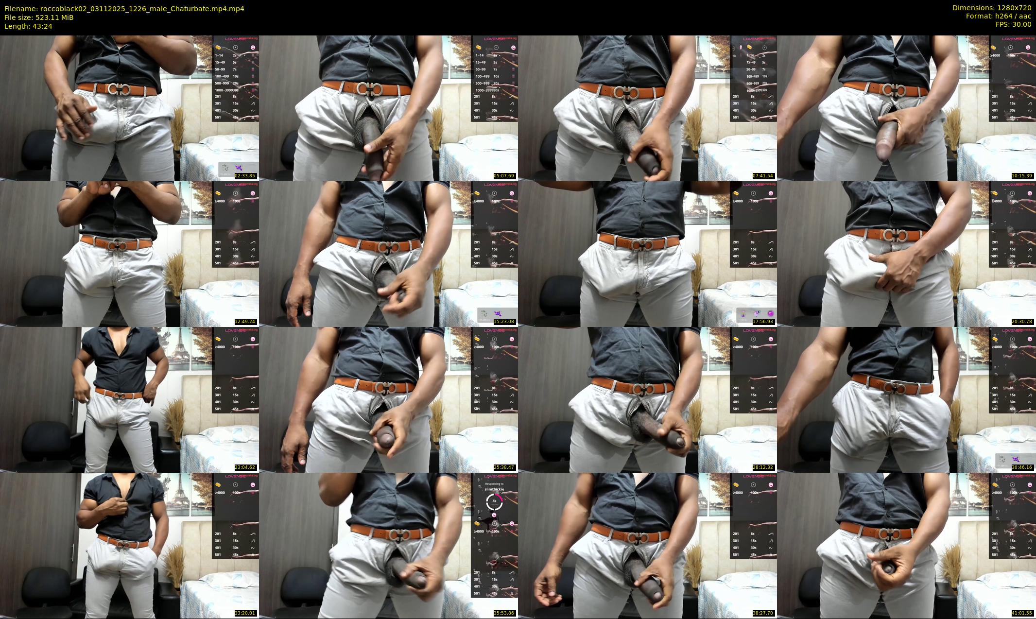 roccoblack02 — 44 minute Chaturbate male cam show recording, 720p, Nov 3, 2025