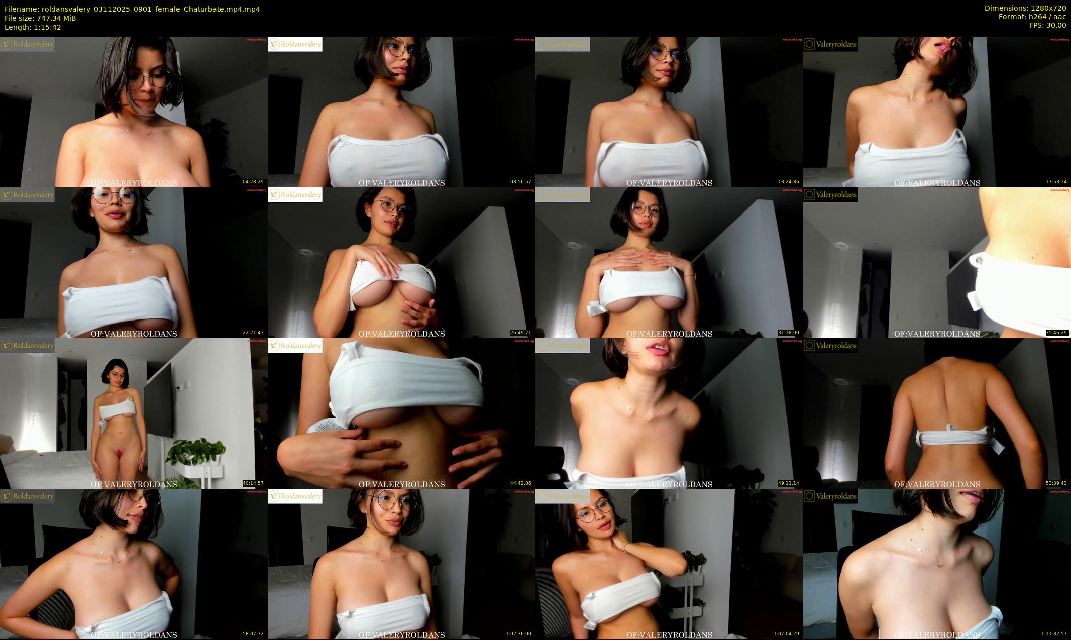 roldansvalery — 76 minute Chaturbate female cam show recording, 720p, Nov 3, 2025