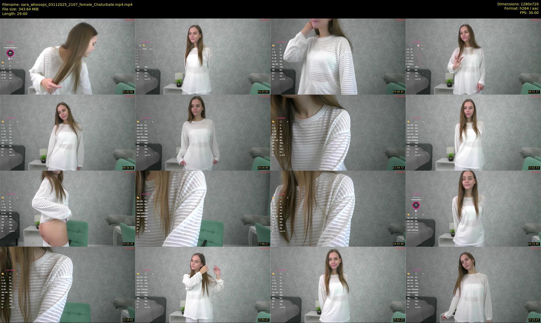 sara_whooops — 29 minute Chaturbate female cam show recording, 720p, Nov 3, 2025