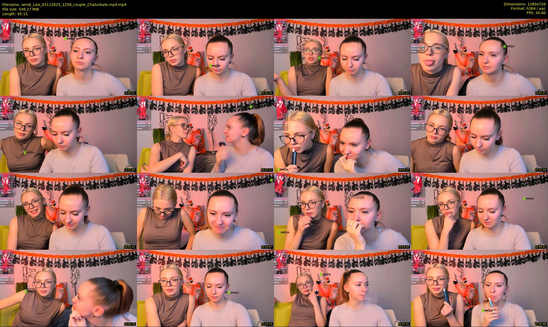 sendi_cais — 46 minute Chaturbate female cam show recording, 720p, Nov 3, 2025