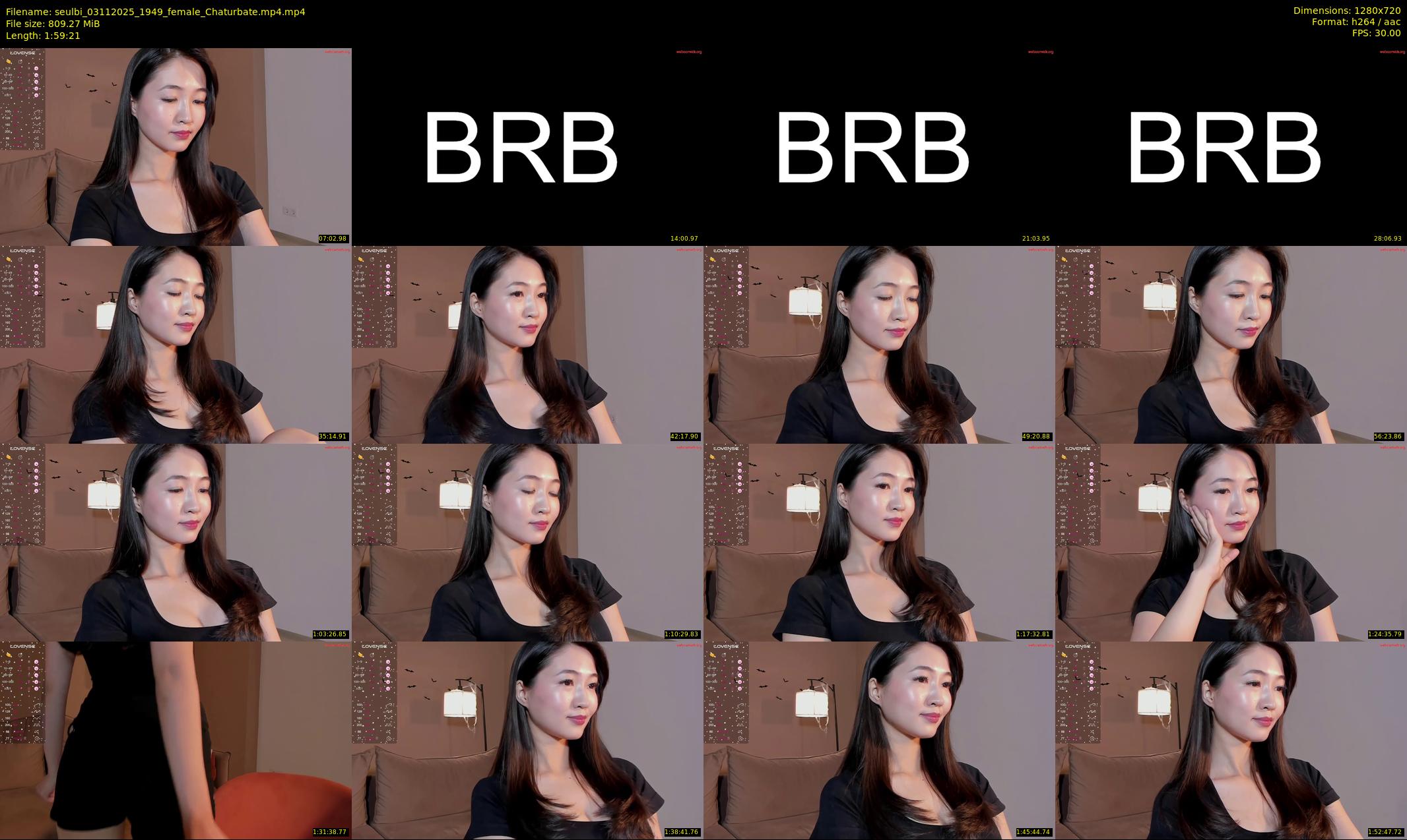 seulbi — 120 minute Chaturbate female cam show recording, 720p, Nov 3, 2025