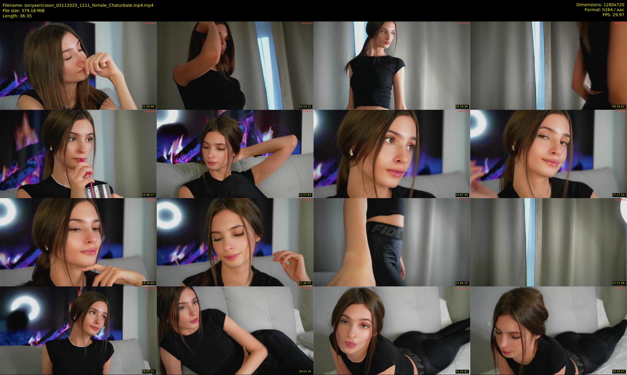 sonyaericsson — 37 minute Chaturbate female cam show recording, 720p, Nov 3, 2025