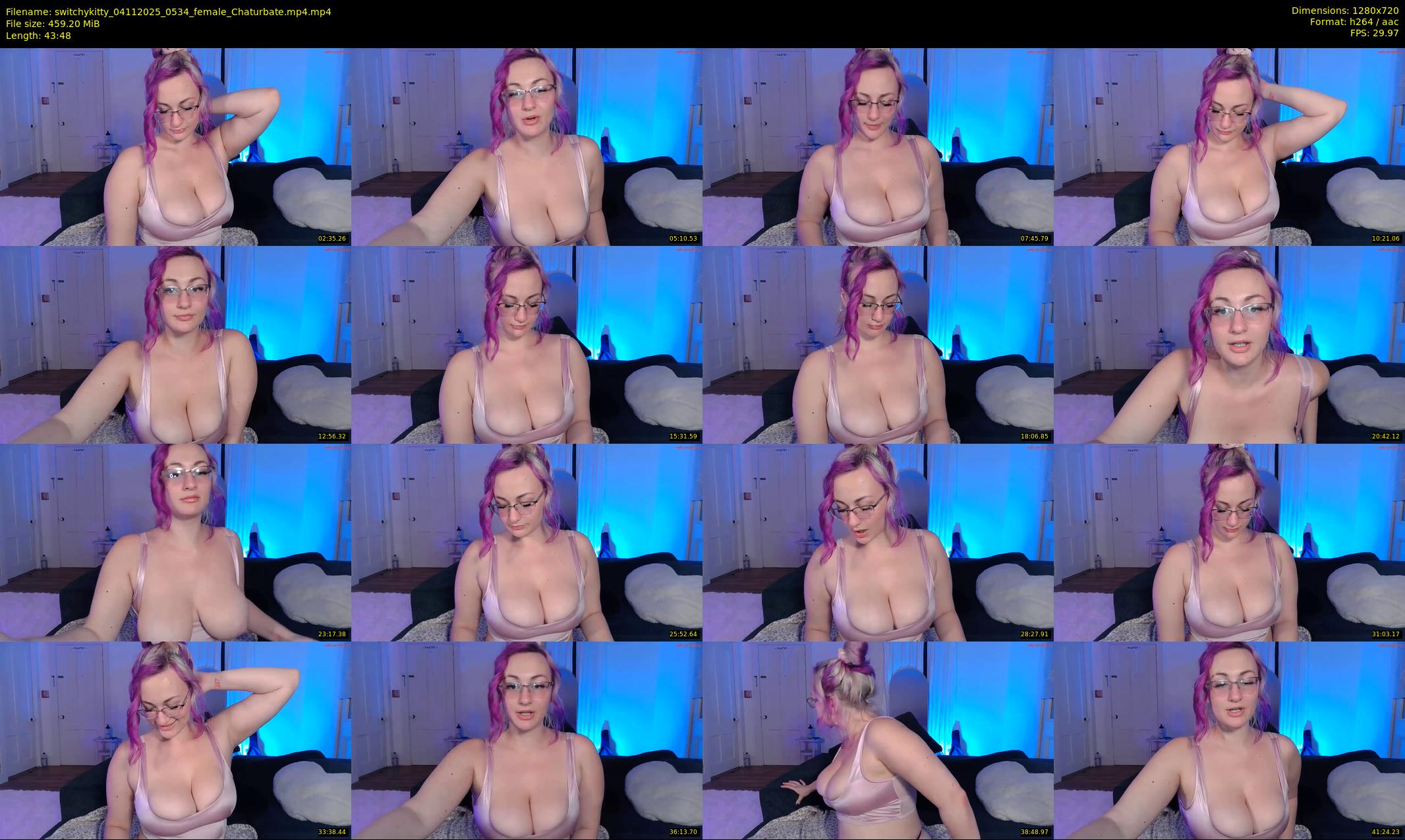 switchykitty — 44 minute Chaturbate female cam show recording, 720p, Nov 4, 2025