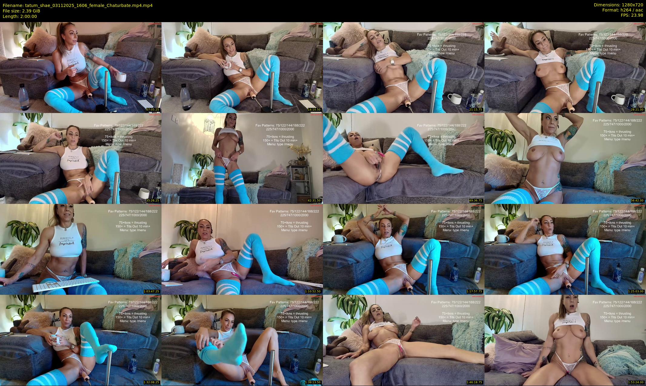 tatum_shae — 120 minute Chaturbate female cam show recording, 720p, Nov 3, 2025