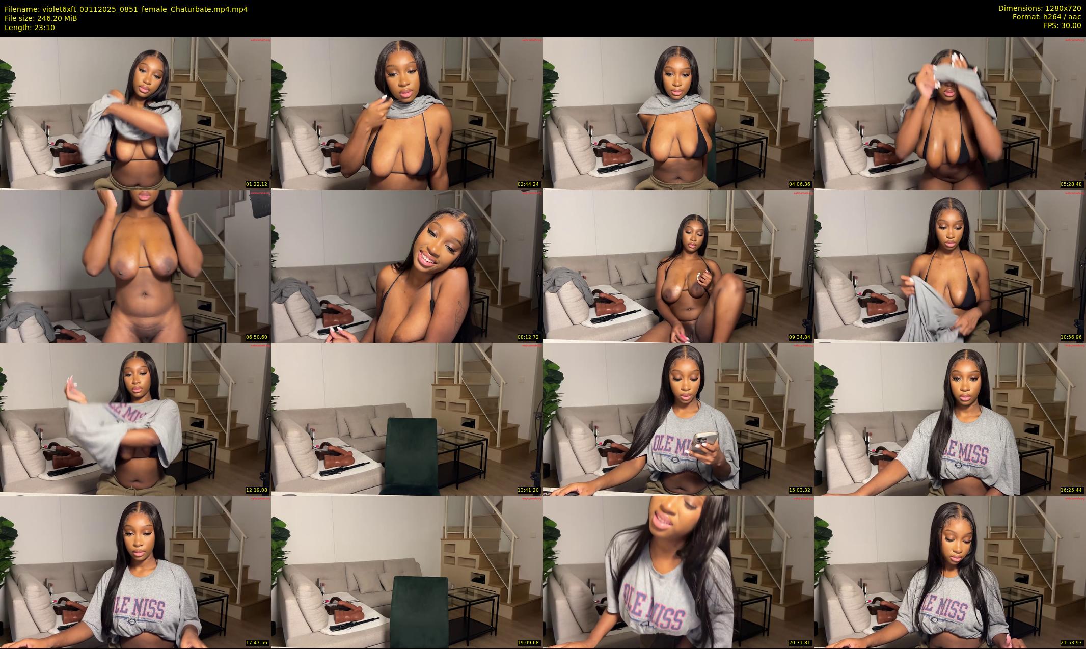 violet6xft — 24 minute Chaturbate female cam show recording, 720p, Nov 3, 2025
