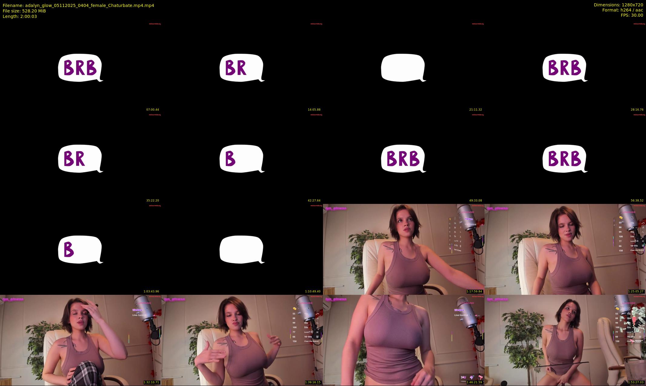 adalyn_glow — 121 minute Chaturbate female cam show recording, 720p, Nov 5, 2025