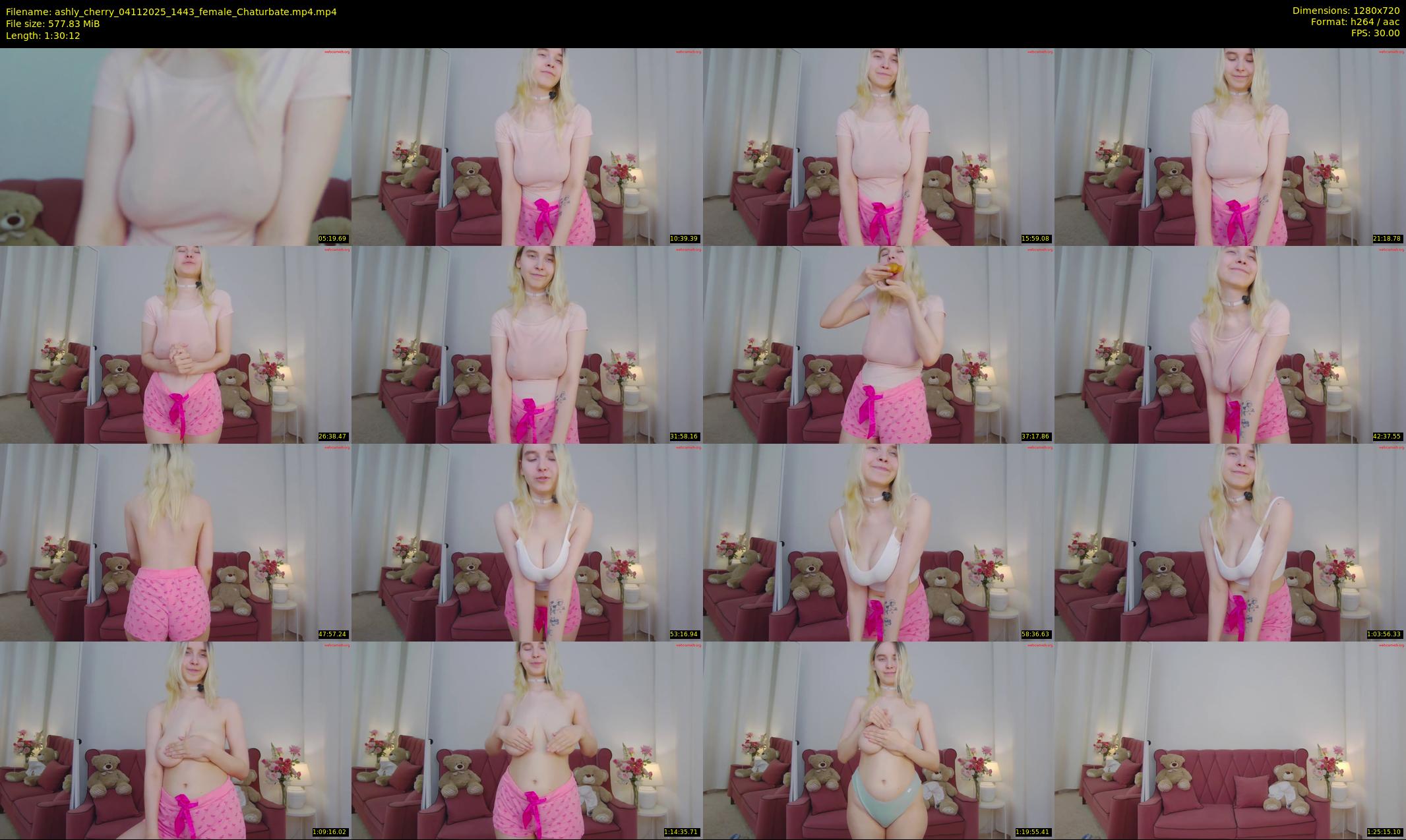 ashly_cherry — 91 minute Chaturbate female cam show recording, 720p, Nov 4, 2025