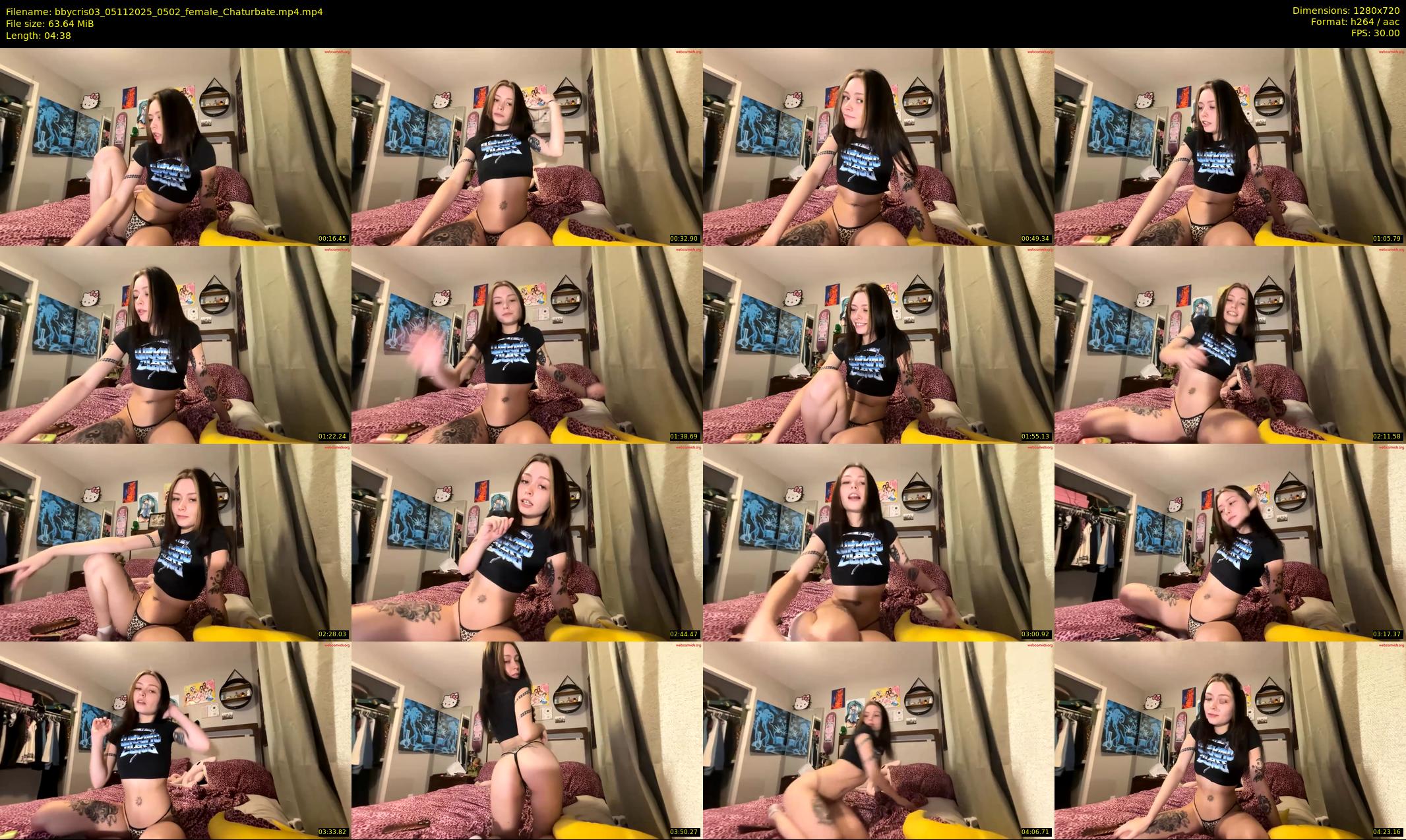 bbycris03 — 5 minute Chaturbate female cam show recording, 720p, Nov 5, 2025
