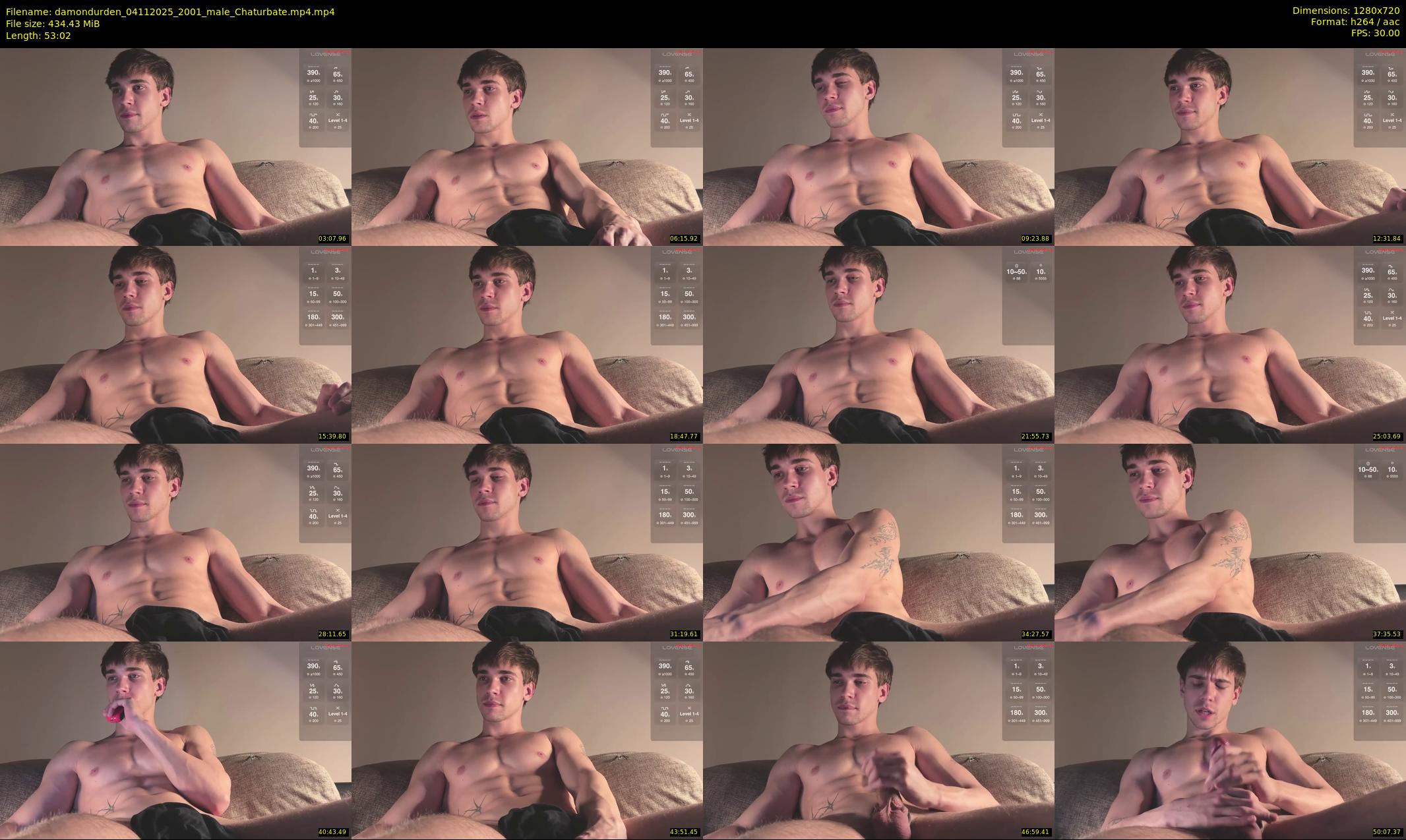 damondurden — 54 minute Chaturbate male cam show recording, 720p, Nov 4, 2025