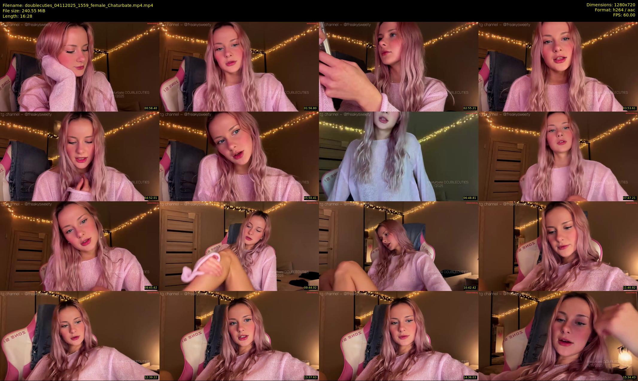 doublecuties — 17 minute Chaturbate couple cam show recording, 720p, Nov 4, 2025