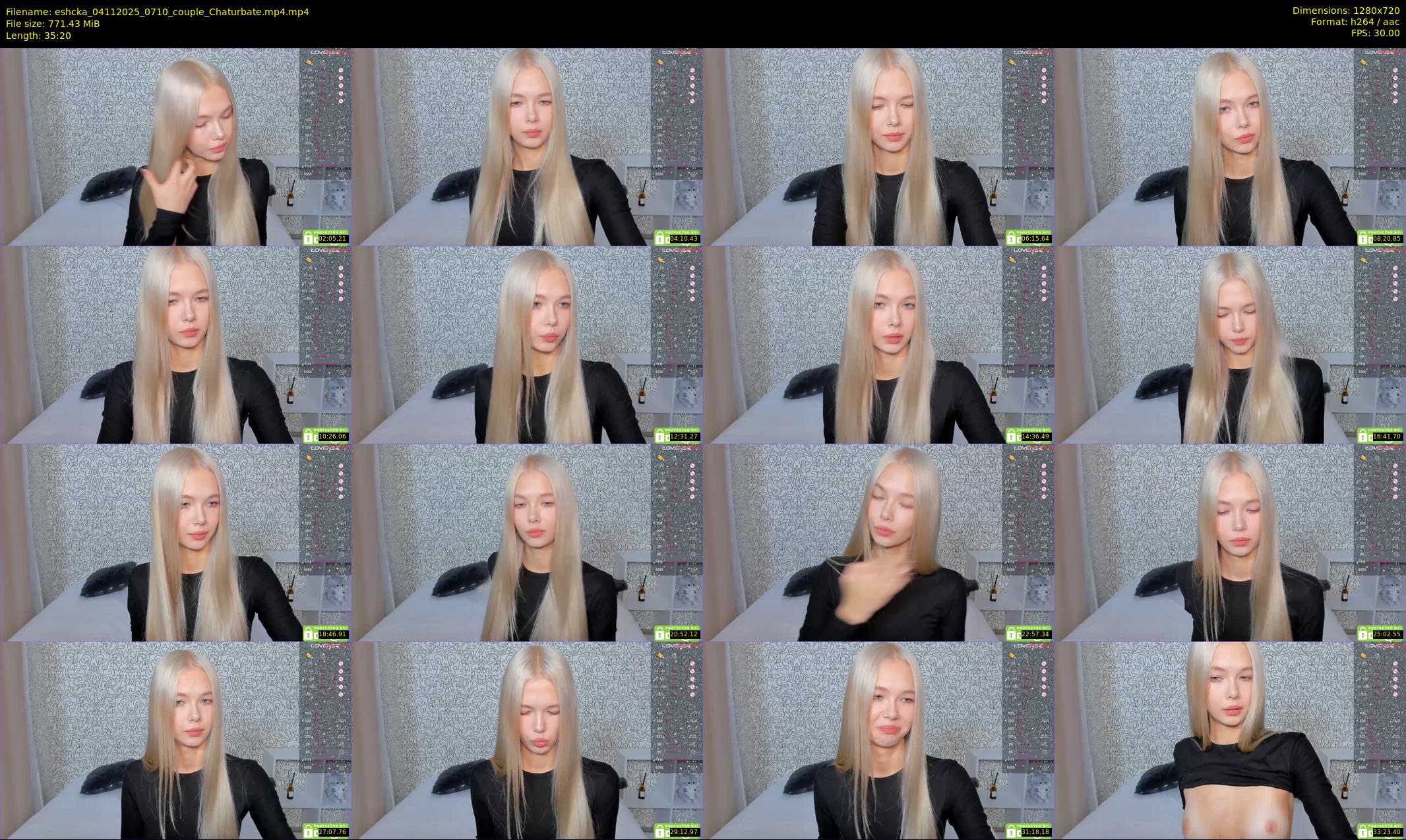 eshcka — 36 minute Chaturbate couple cam show recording, 720p, Nov 4, 2025