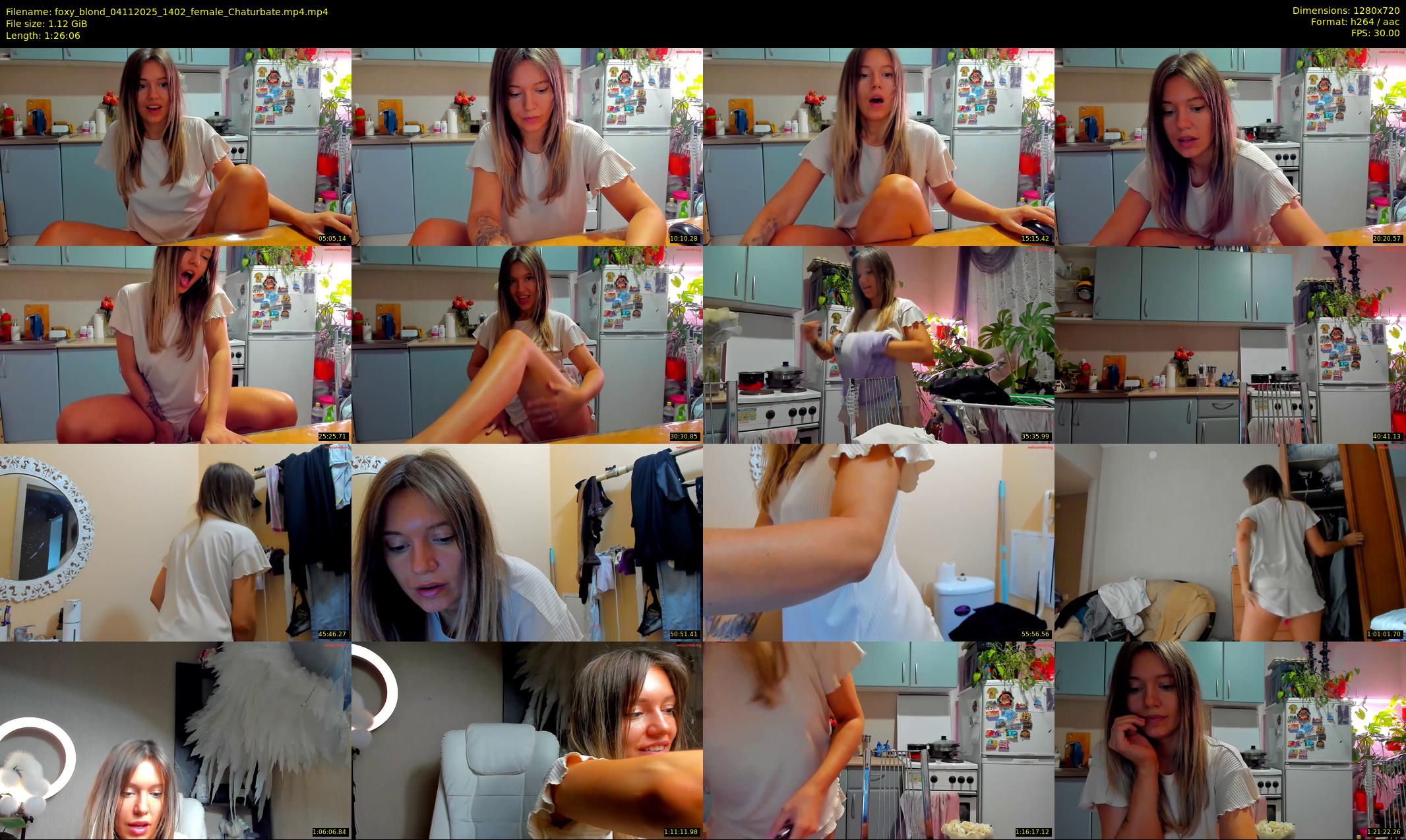 foxy_blond — 87 minute Chaturbate female cam show recording, 720p, Nov 4, 2025