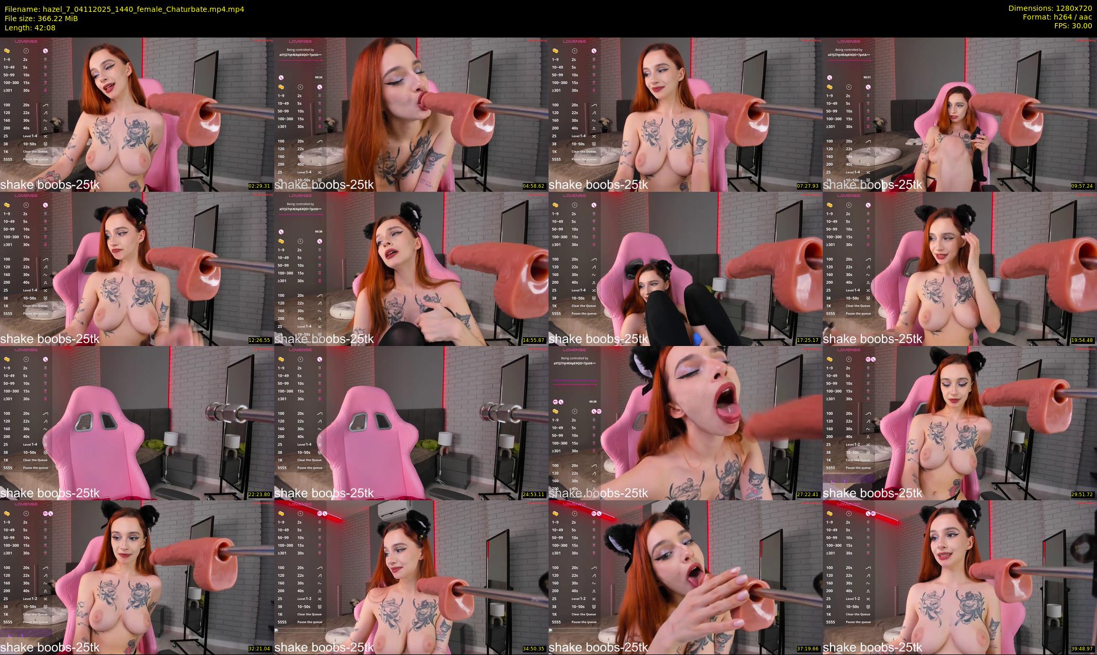 hazel_7 — 43 minute Chaturbate female cam show recording, 720p, Nov 4, 2025